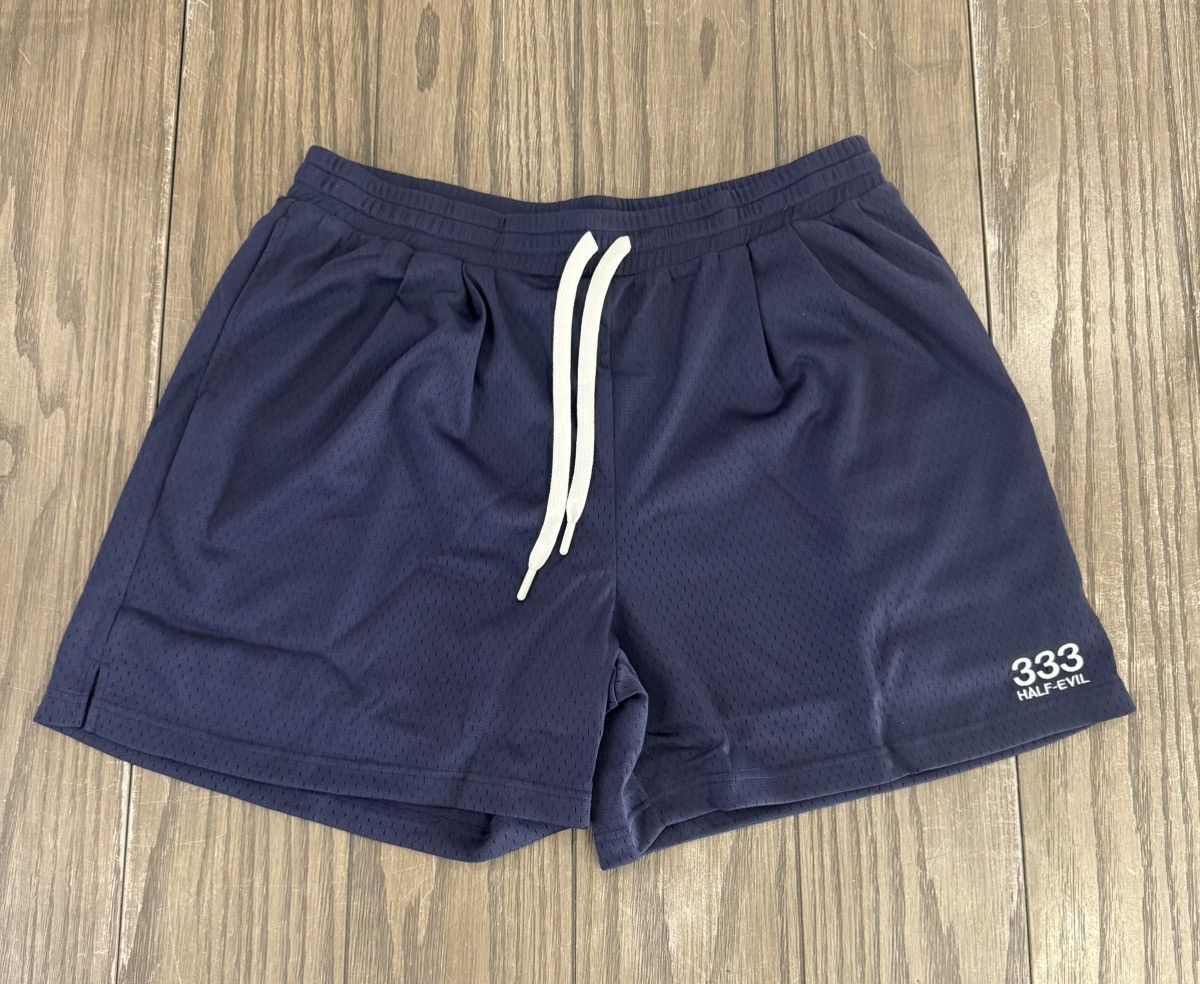 Half Evil ⚡️ Half Evil 333 Basketball Mesh Shorts Navy Blue 2XL XXL ⚡️ Size US 38 / EU 54 - 2 Thumbnail