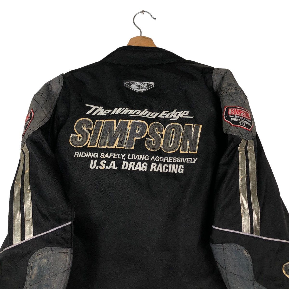 Hein Gericke 🔥Vintage Racing Motorcross Jacket Full Patch Simpson USA Size US L / EU 52-54 / 3 - 9 Thumbnail