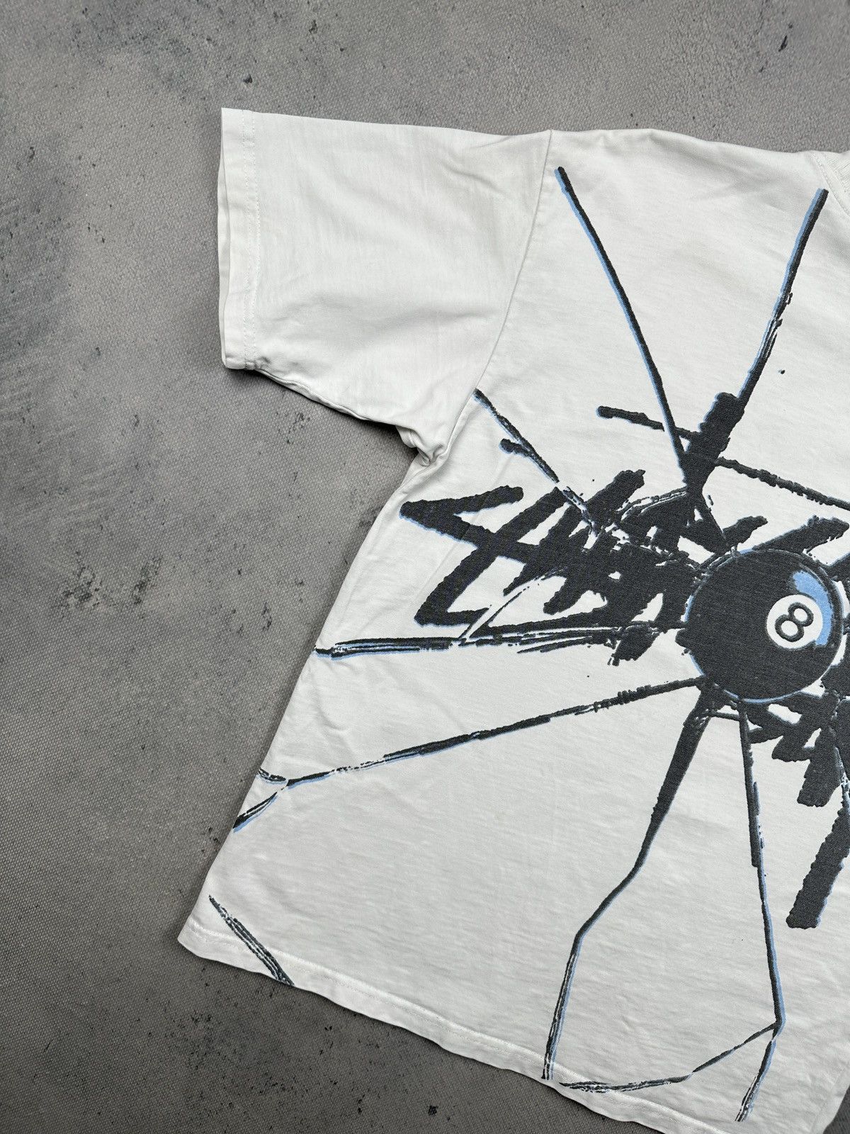 Stussy Stussy Shattered Back Print Tee White Streetwear Graphic USA Size US S / EU 44-46 / 1 - 11 Thumbnail