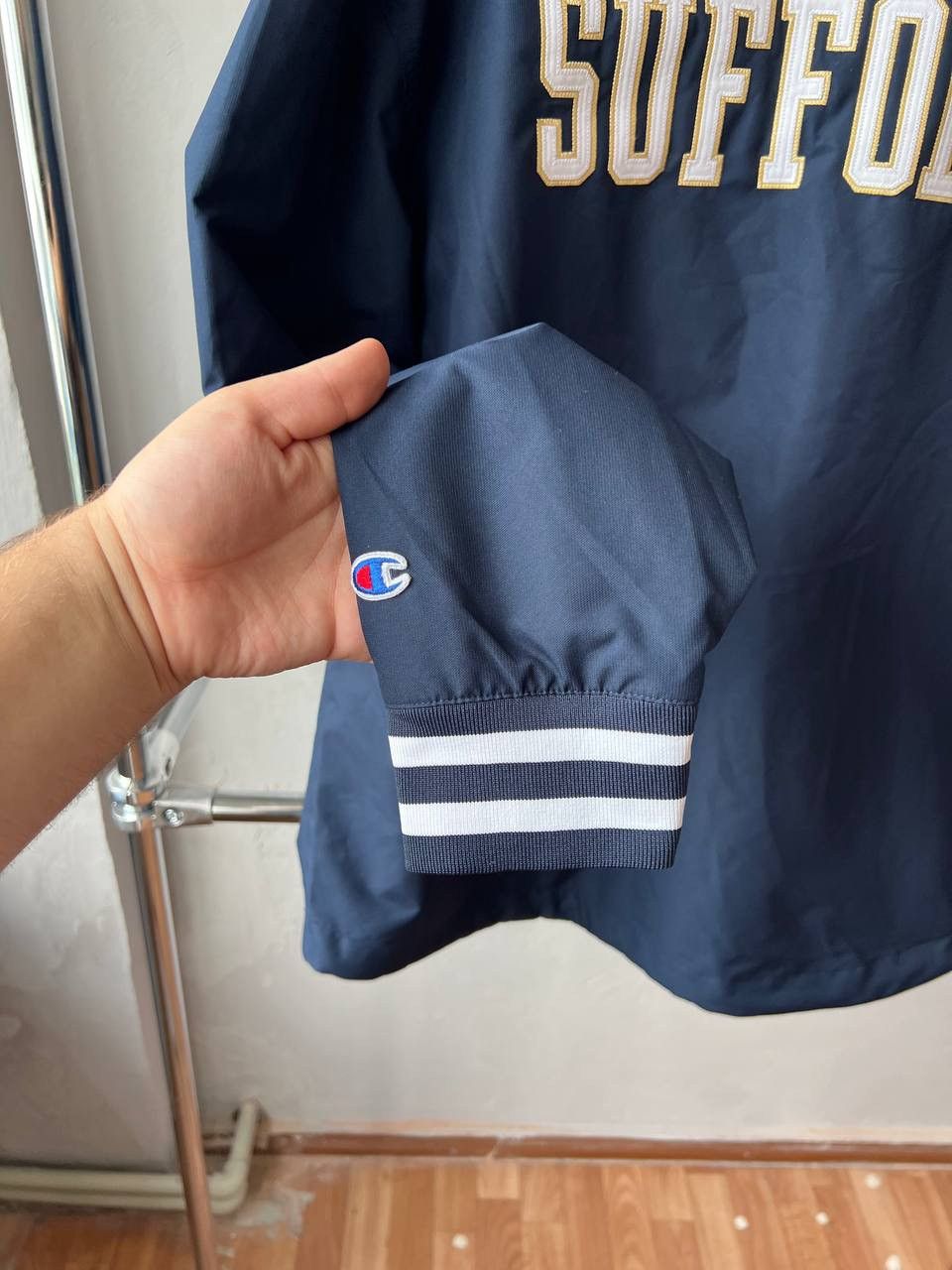 Vintage SUFFOLK RAMS USA VINTAGE CHAMPION NAVY MENS JACKET RARE SZ L Size US L / EU 52-54 / 3 - 8 Thumbnail