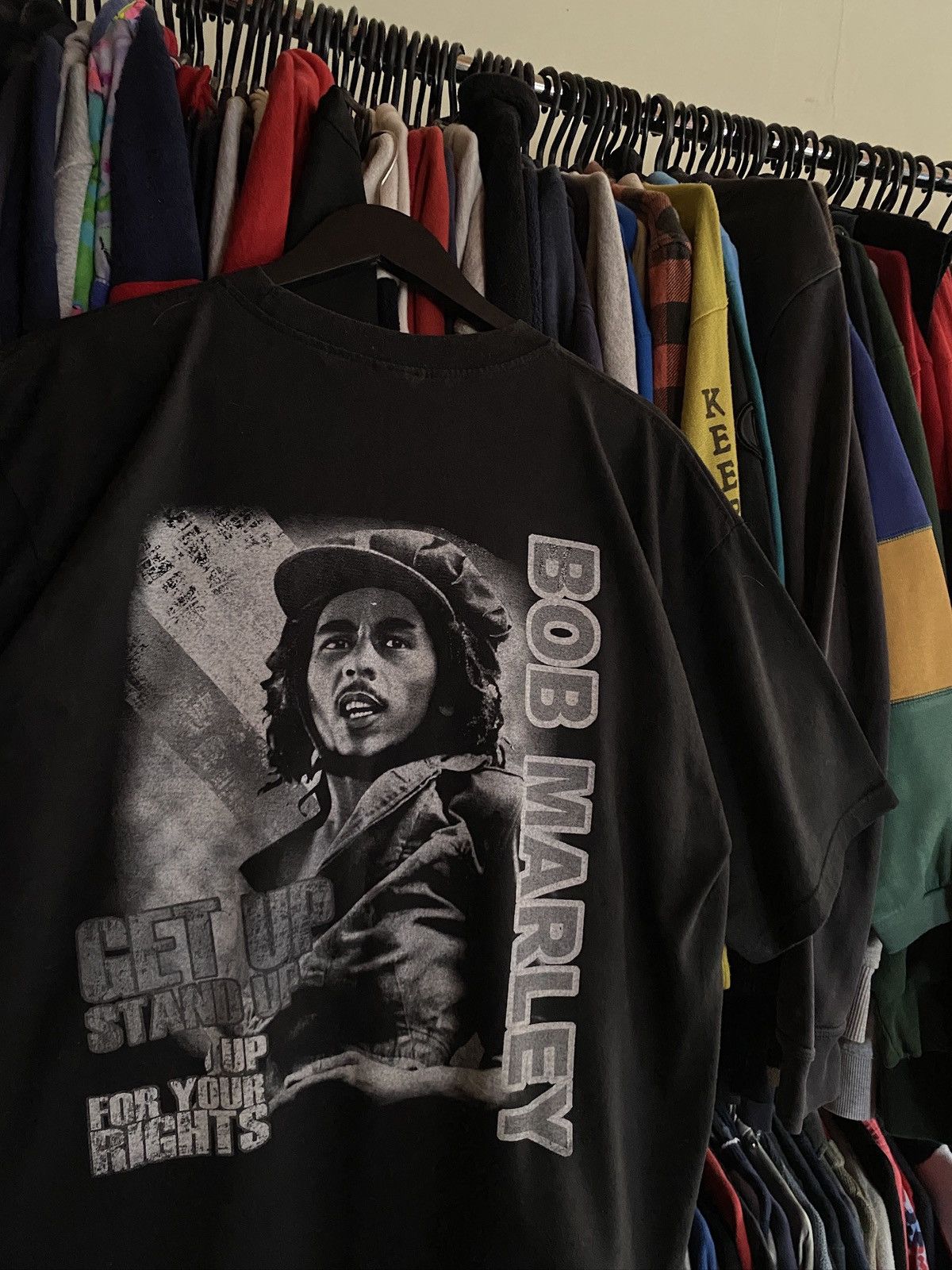 Bob Marley VINTAGE BOB MARLEY BACK PRINT T-SHIRT Size US XL / EU 56 / 4 - 4 Thumbnail