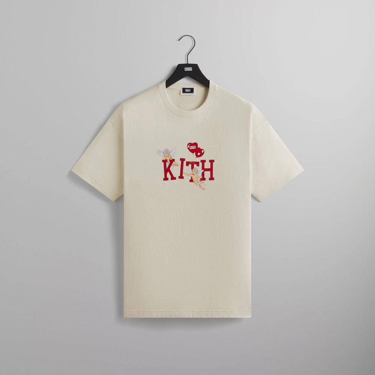 image of Kith Cupid Iv Tee - Sandrift - XL in White, Men's