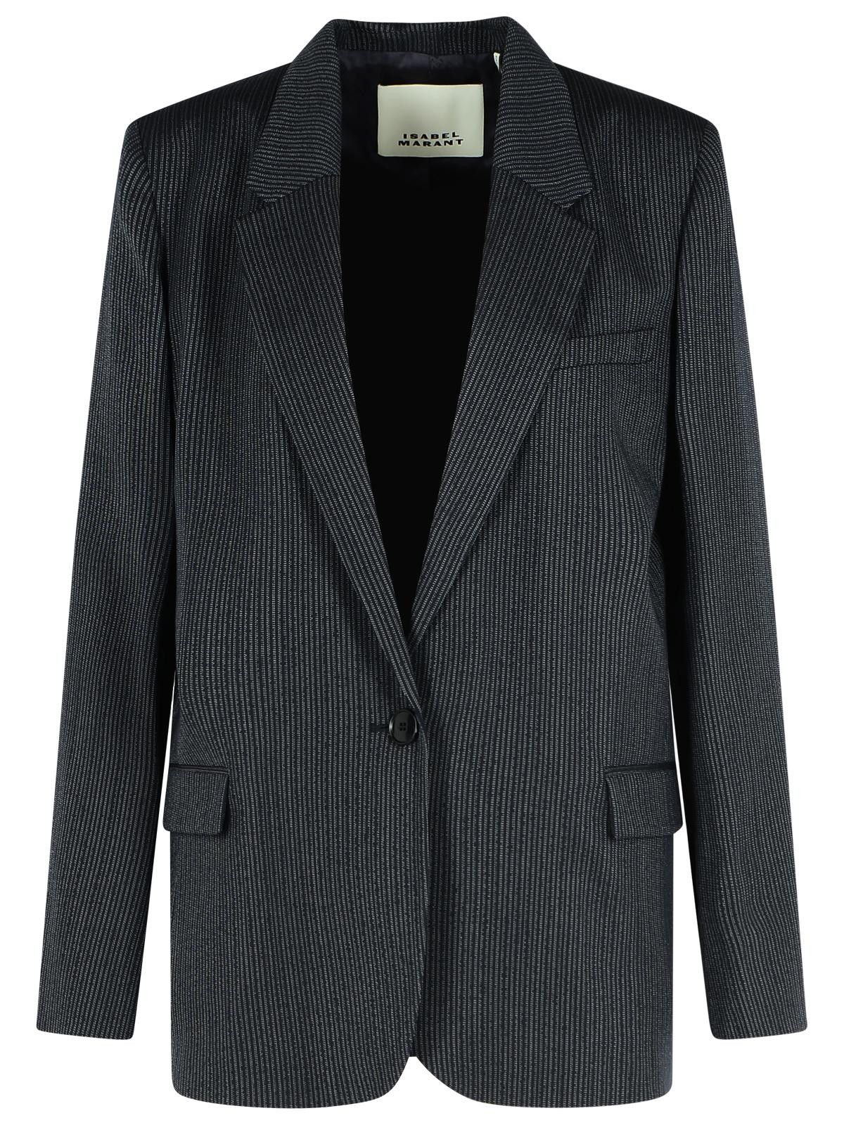 Isabel Marant ISABEL MARANT 'Omelia' Black Virgin Wool Blend Blazer Size M / US 6-8 / IT 42-44 - 1 Thumbnail