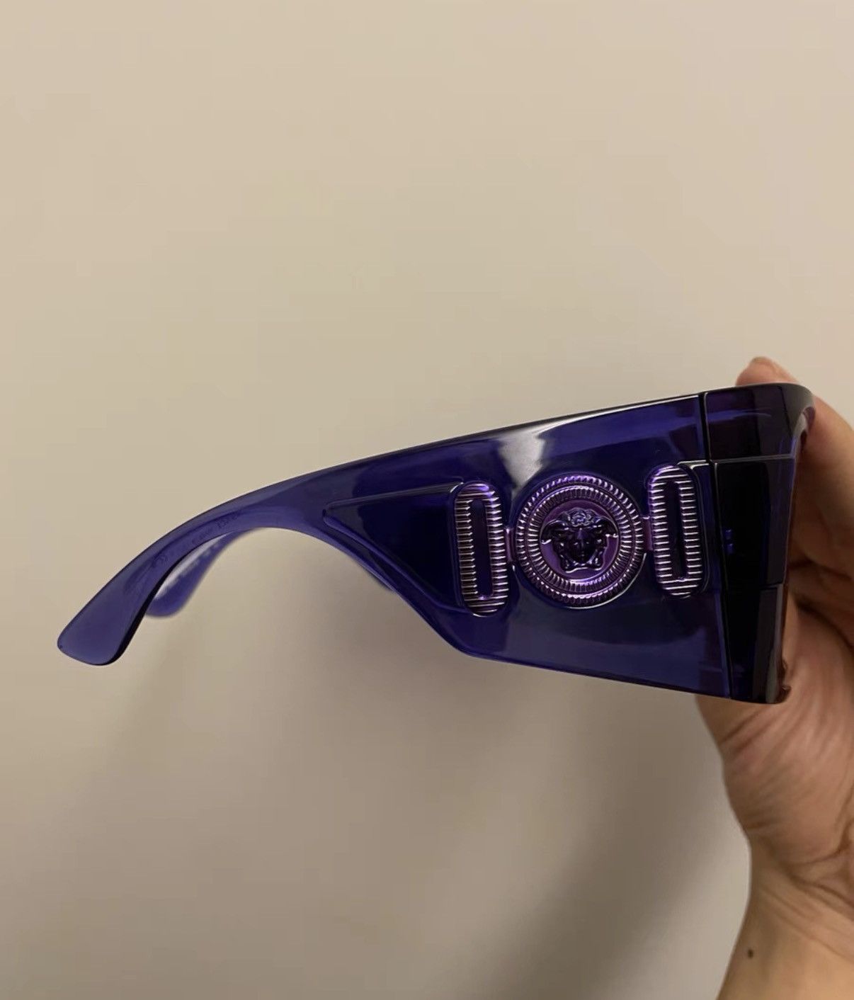 Versace Versace Shield Shape Frame Sunglasses Size ONE SIZE - 6 Thumbnail