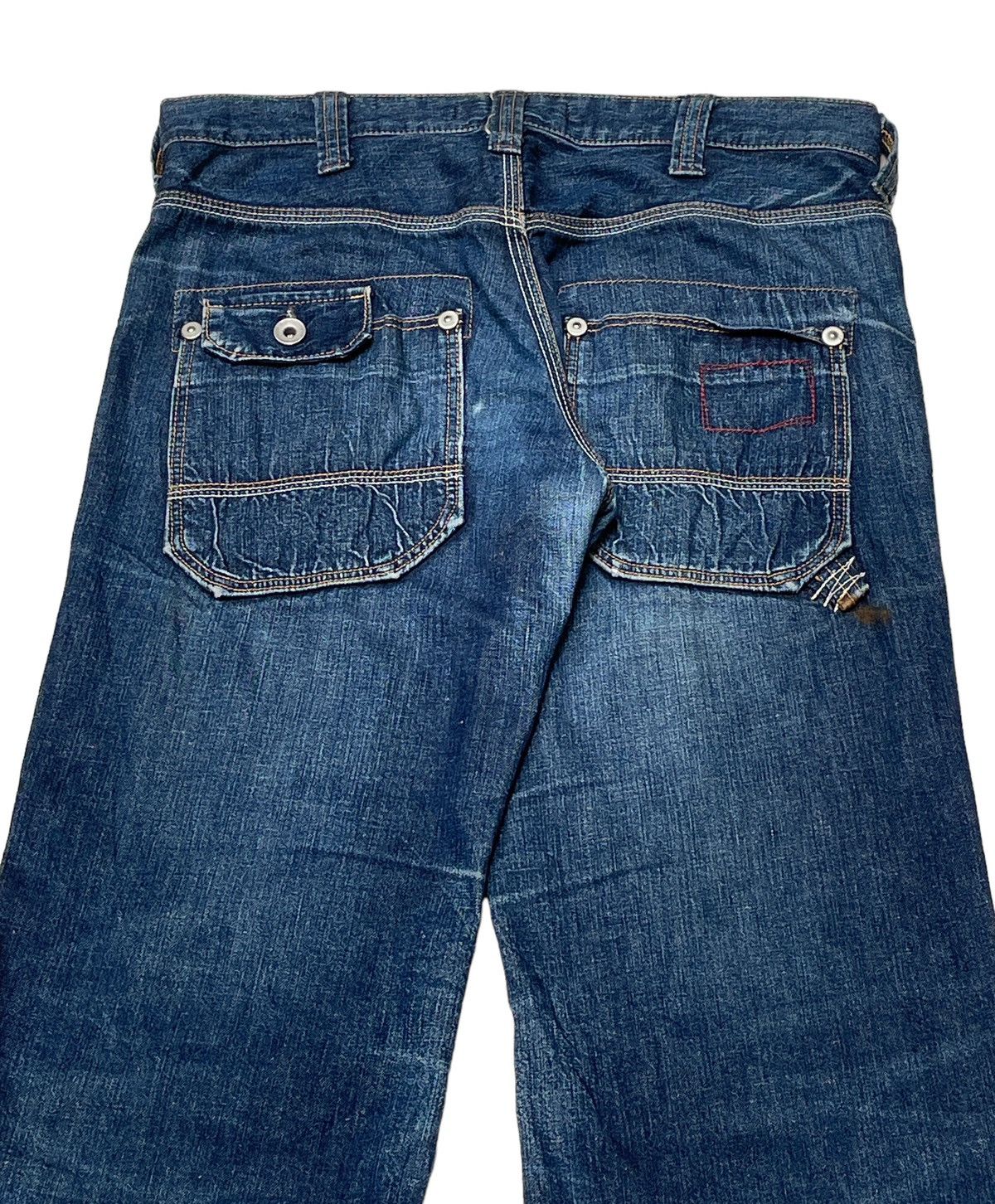 Johnbull Vintage Japanese Brand Johnbull Flared Jeans 2000s Size US 30 / EU 46 - 7 Thumbnail