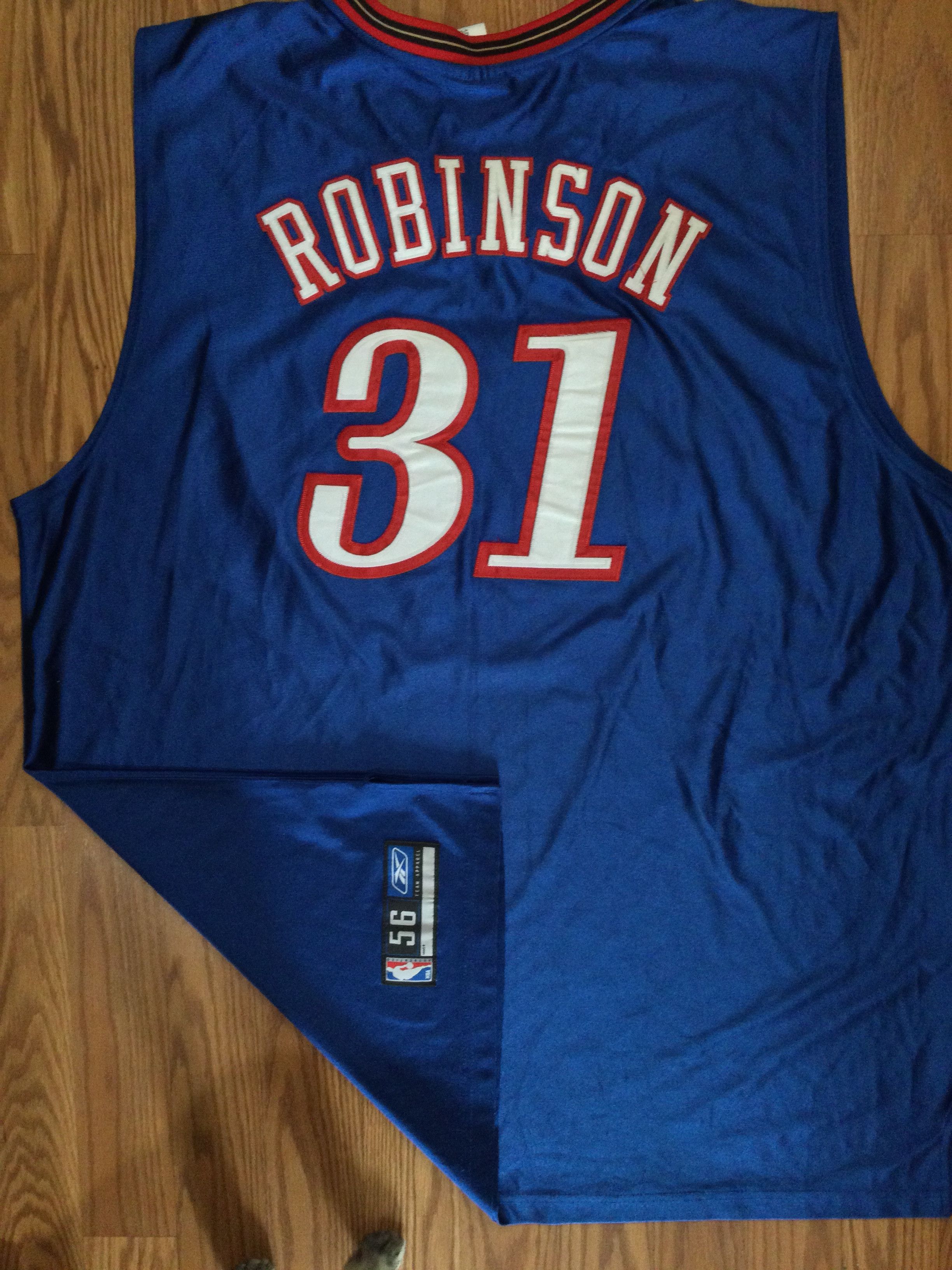 Reebok Authentic Philadelphia 76ers Glenn Robinson Reebok Jersey Size US XXL / EU 58 / 5 - 10 Thumbnail