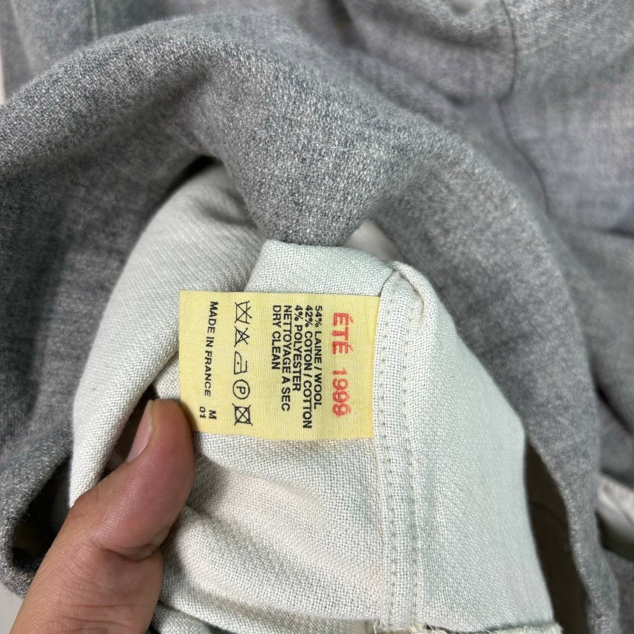 A.P.C. A.P.C. ETE 1999 Archive Wool Zip Hoodie Vintage M Grey Size US S / EU 44-46 / 1 - 6 Thumbnail