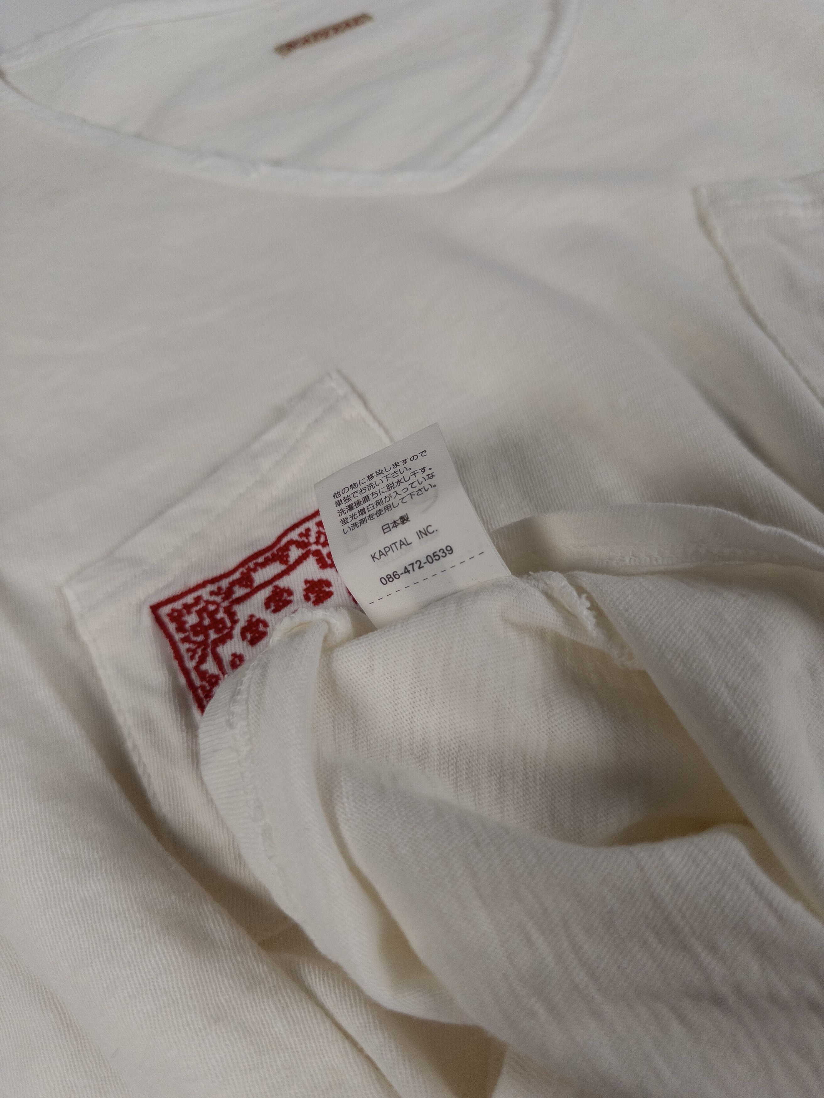 Kapital Rare Vintage Kapital White Embroidered Long Sleeve Tee Size US M / EU 48-50 / 2 - 9 Thumbnail
