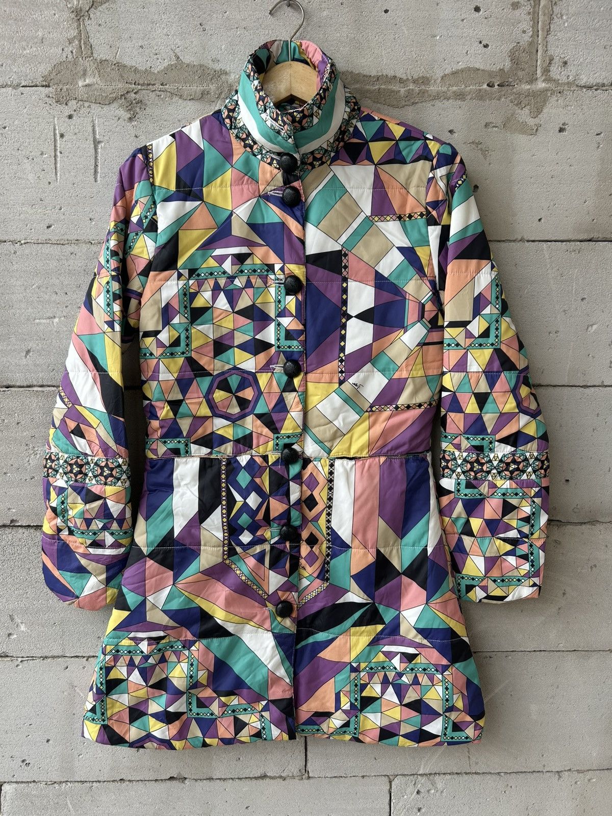 Emilio Pucci Emilio Pucci Multicolor Puffer Coat Jacket Size S / US 4 / IT 40 - 2 Thumbnail