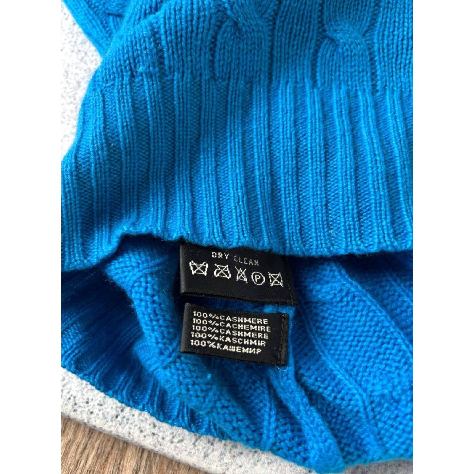Ralph Lauren Ralph Lauren Womens Knit Sweater Size M Blue Cashmere Long Sleeve Slim Fit Size M / US 6-8 / IT 42-44 - 5 Thumbnail