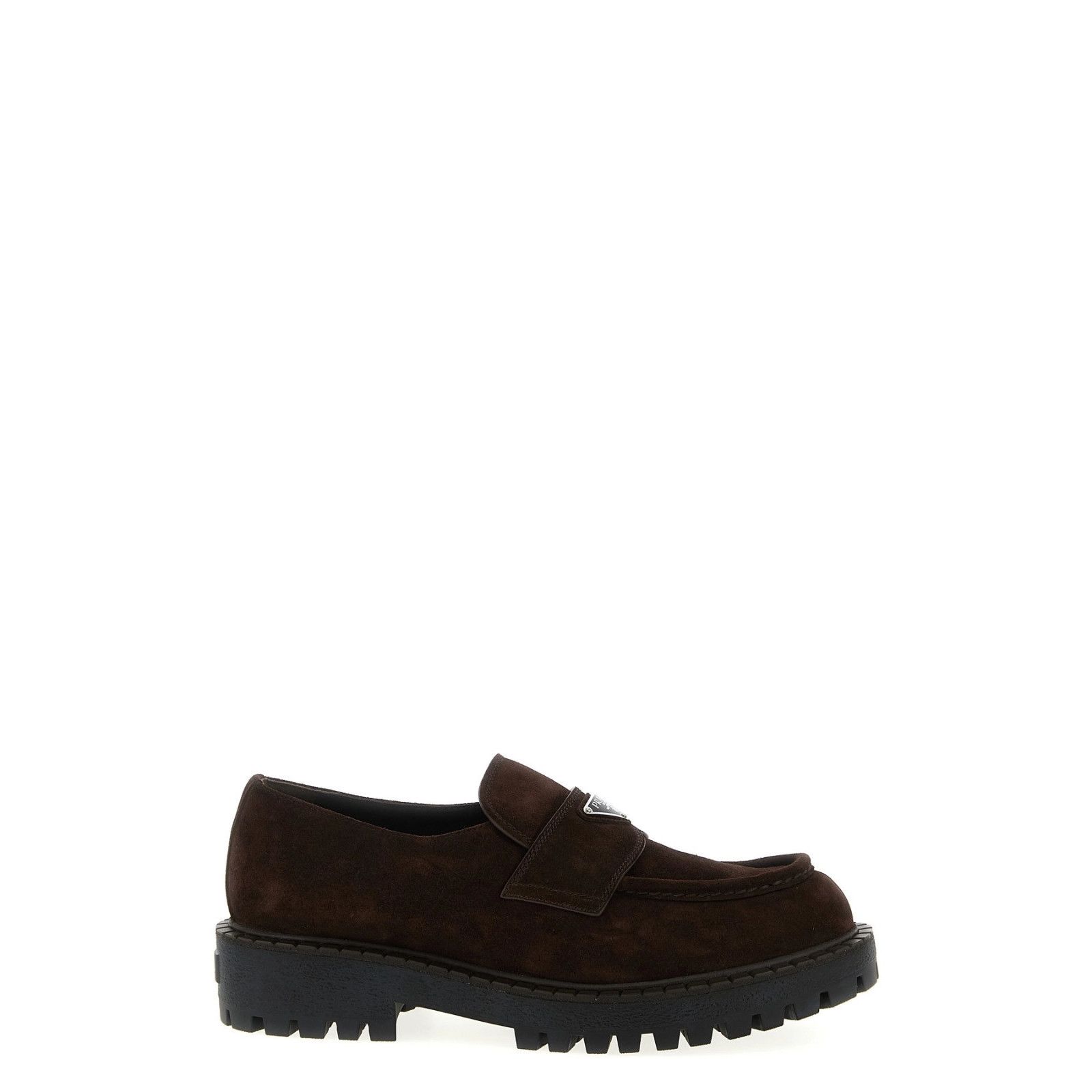 Prada PRADA $1250 Dark Brown Suede Loafers New & Authentic (Men's Size US 13 / EU 46 - 1 Thumbnail