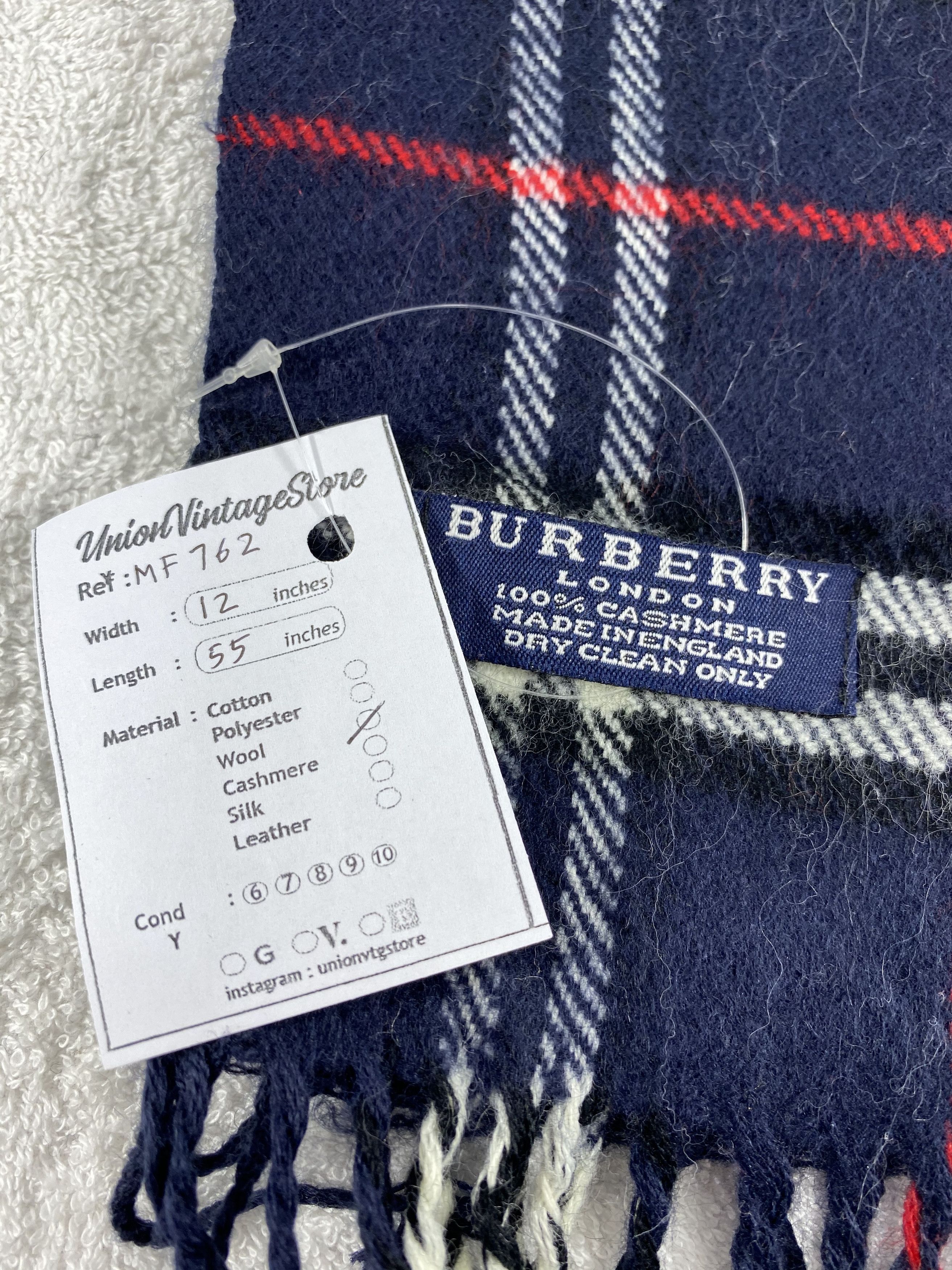Burberry Vintage Burberry Scarf/Muffler/Neckwear MF762 Size ONE SIZE - 4 Thumbnail