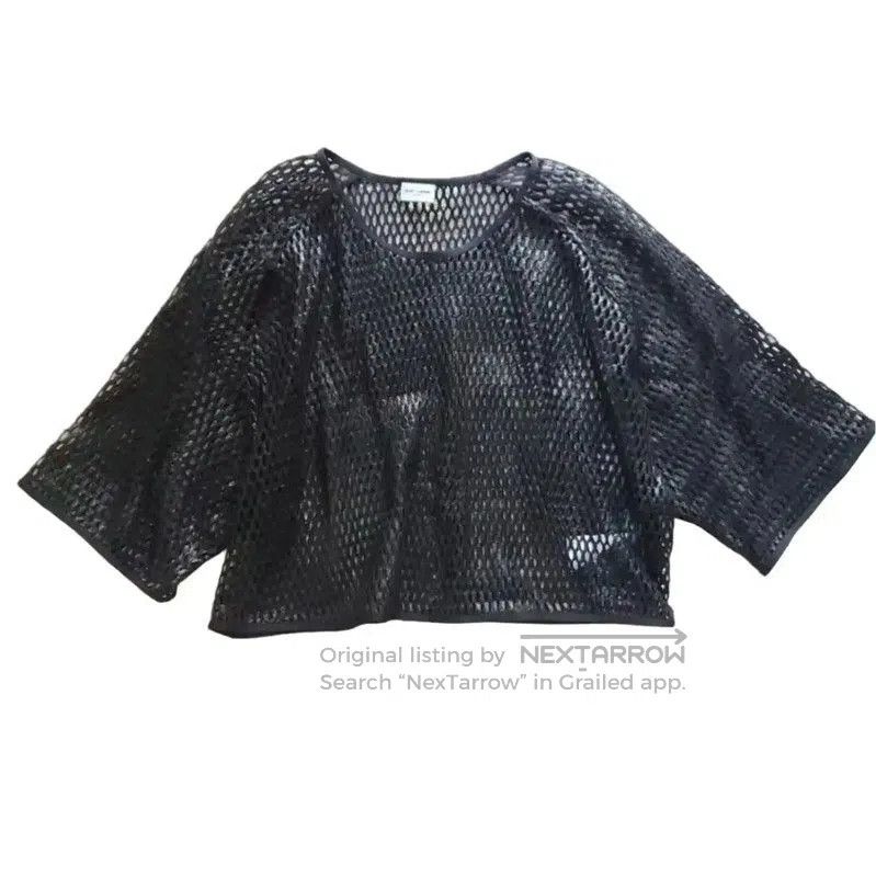 Yves Saint Laurent YSL Black Mesh Summer Short Sleeve T-Shirt . Size S / US 4 / IT 40 - 1 Thumbnail