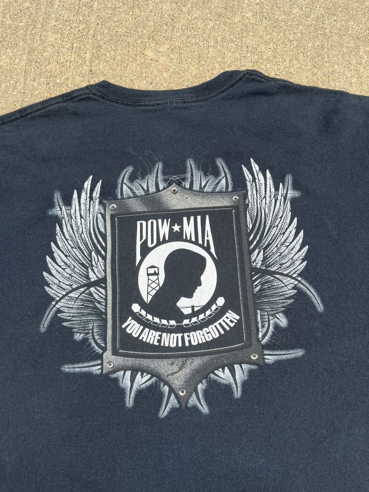 Vintage VINTAGE Y2K POW MIA “YOU ARE NOT FORGOTTEN” T-SHIRT Size US XXL / EU 58 / 5 - 3 Thumbnail