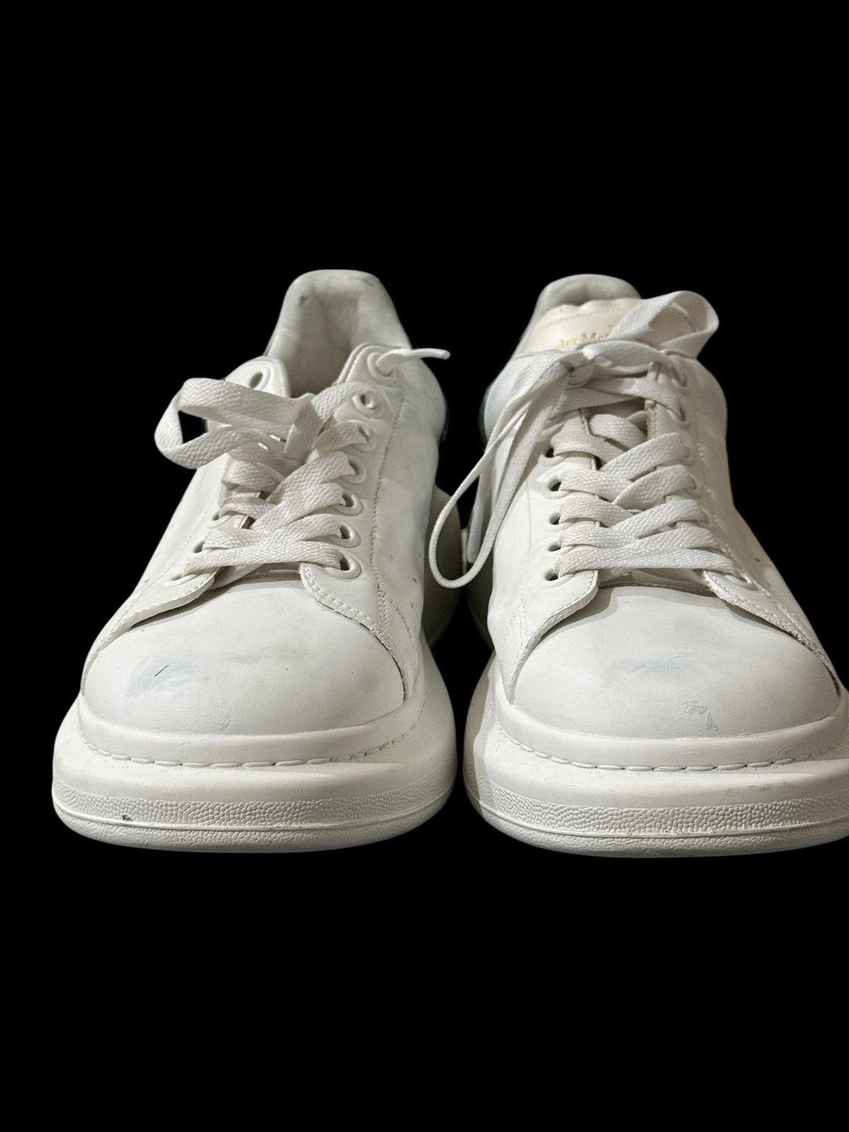 Alexander McQueen Alexander McQueen saiz 8UK White/Black Oversized Sneakers Size US 8 / EU 41 - 3 Thumbnail