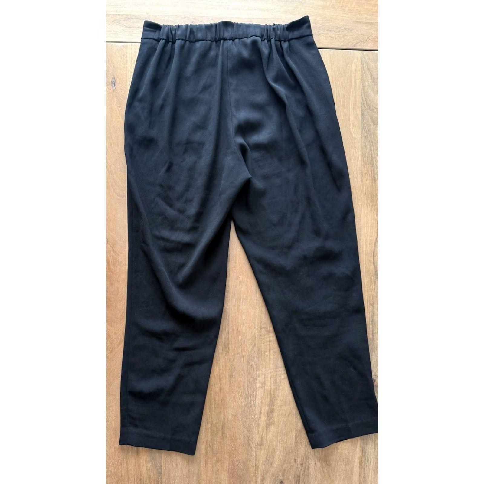 Aritzia Aritzia Babaton Black Conan Cropped Ankle Pants Women’s 6 Elastic Waist Office Size 28" / US 6 / IT 42 - 2 Thumbnail