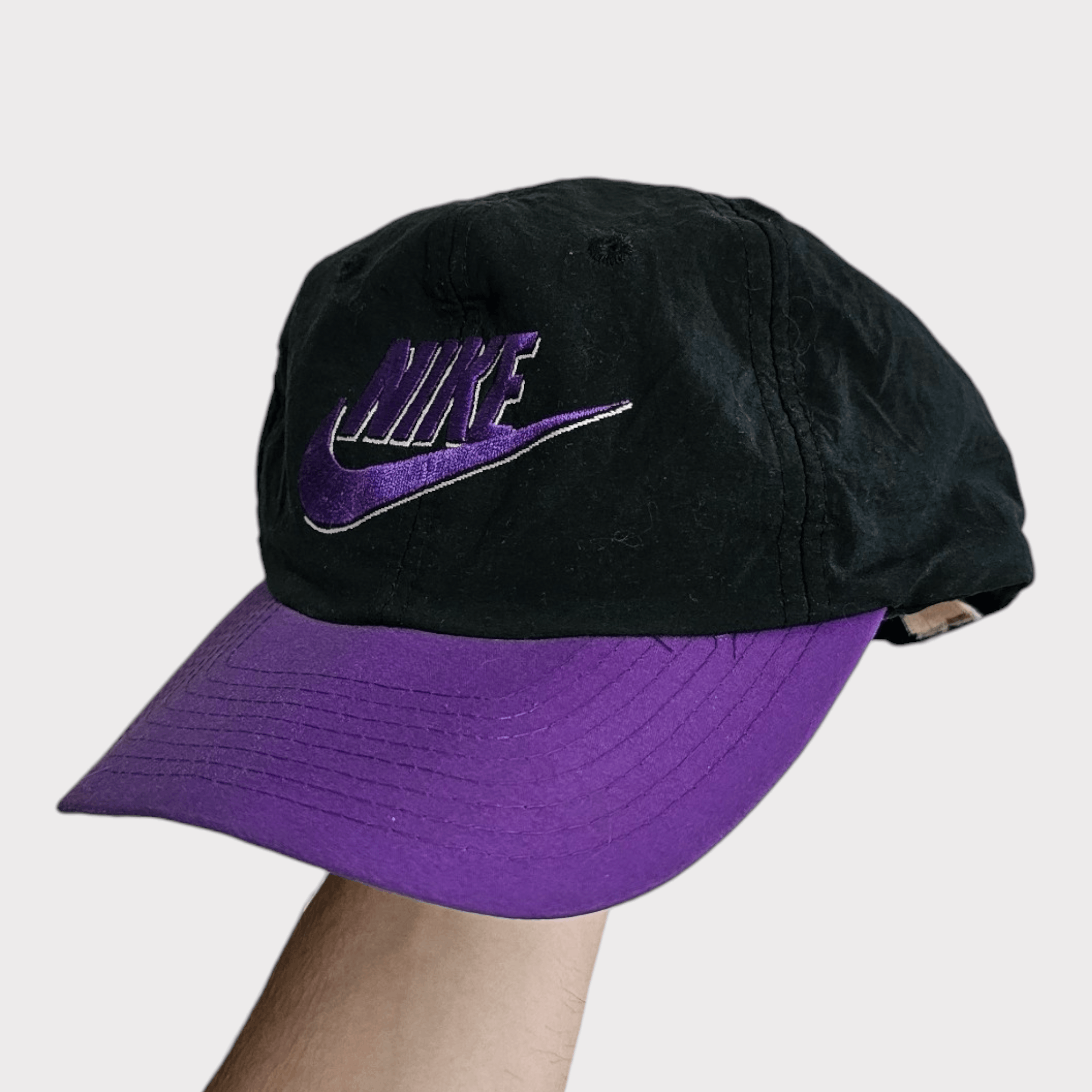 Nike Nike Vintage 90's Purple Hat Size ONE SIZE - 2 Thumbnail