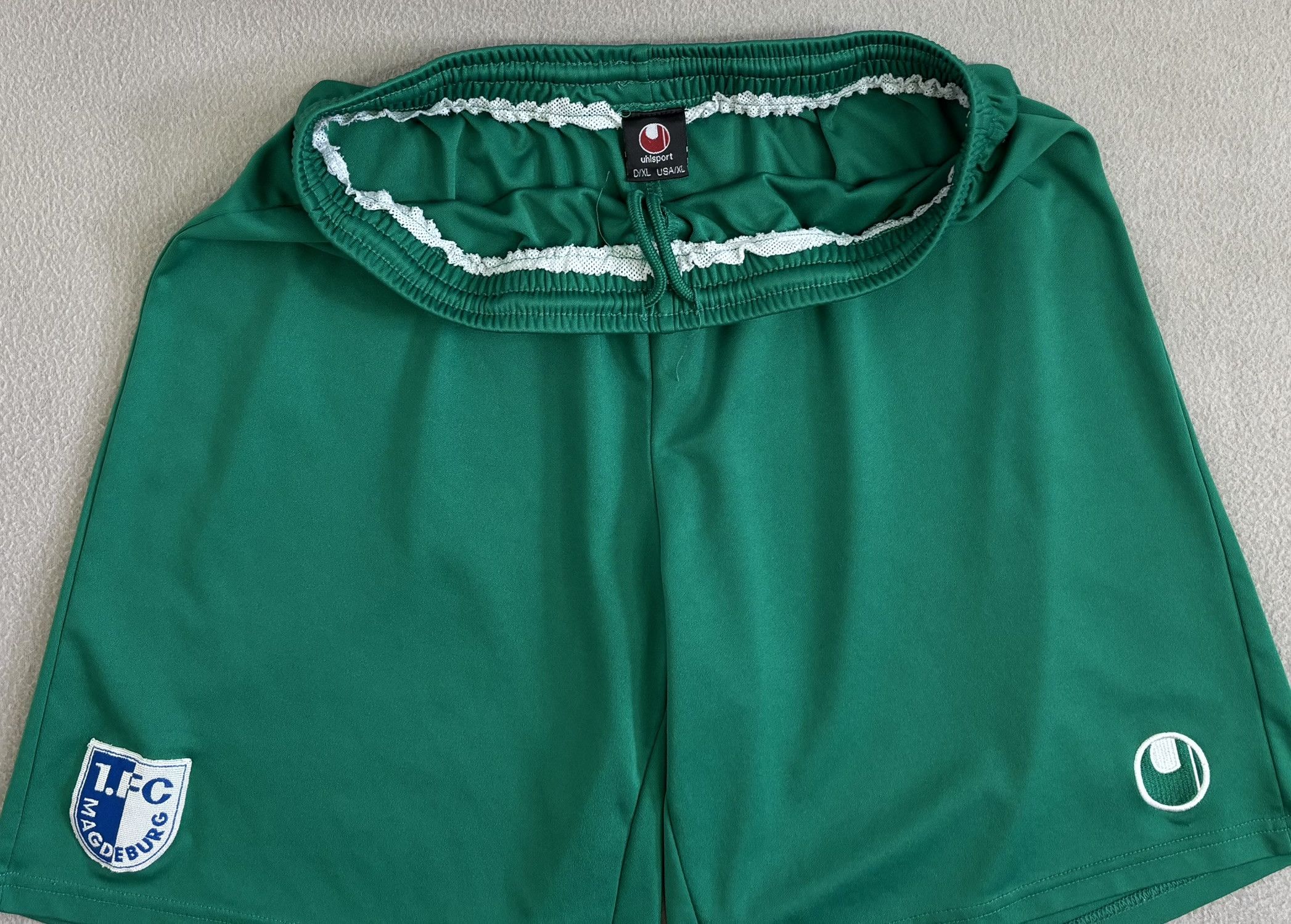 Vintage 1. FC Magdeburg Uhlsport vintage football shorts size XL Size US 40 / EU 56 - 11 Thumbnail