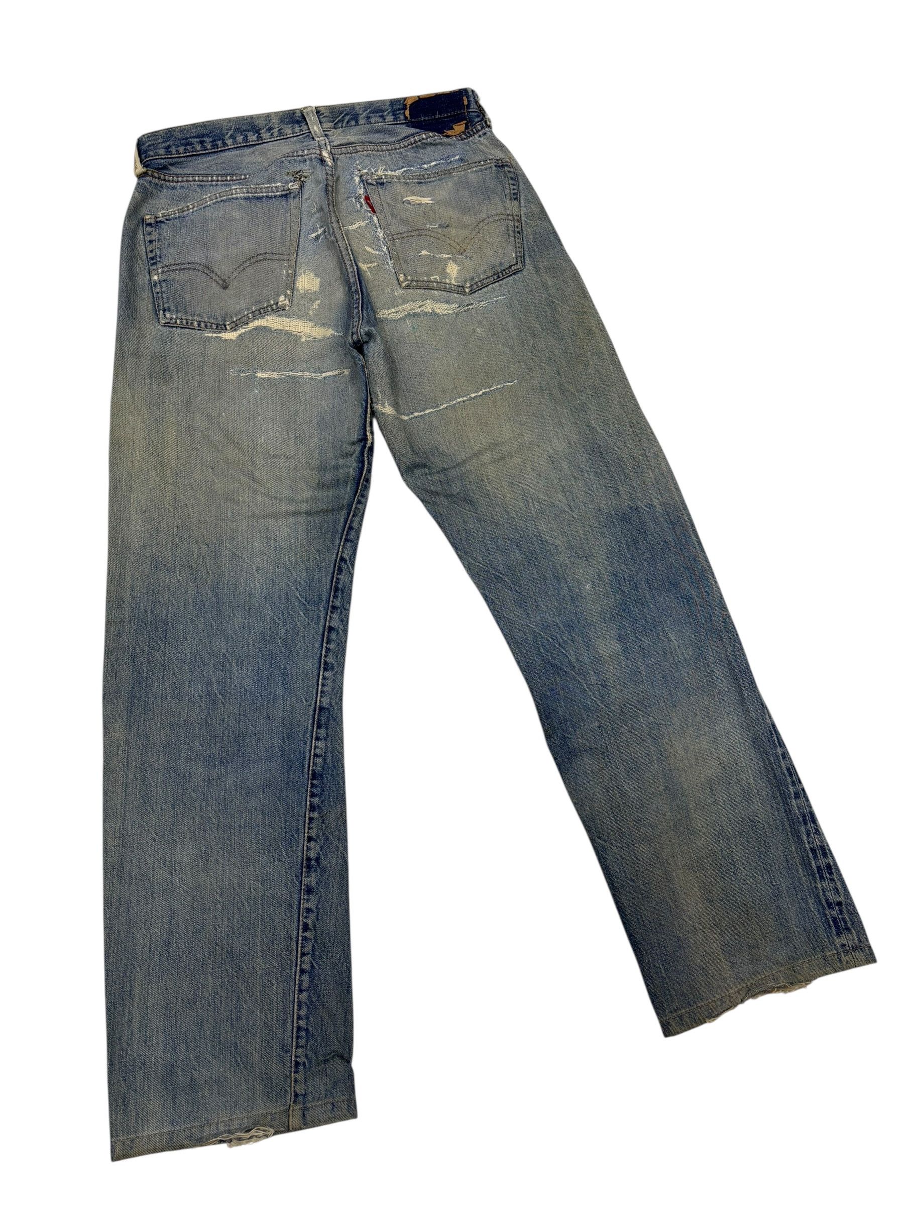 Levi's True Vintage Levis 501 Big E Selvedge Jeans Button 2 Size US 32 / EU 48 - 7 Thumbnail