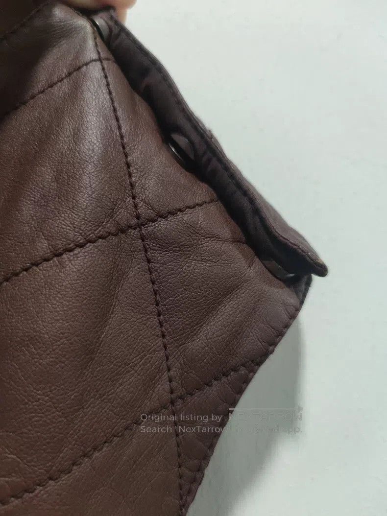 Brunello Cucinelli Brunello Cucinelli Leather vest, coffee color Size XS / US 0-2 / IT 36-38 - 2 Thumbnail