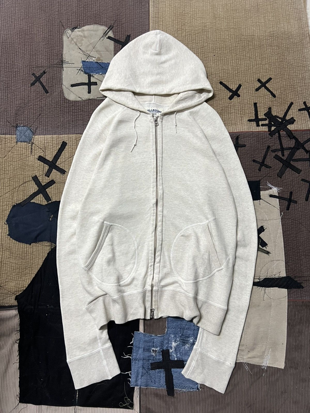 Streetwear × Vintage Kashwayz Full Zip Up Hoodie (White) | Grailed