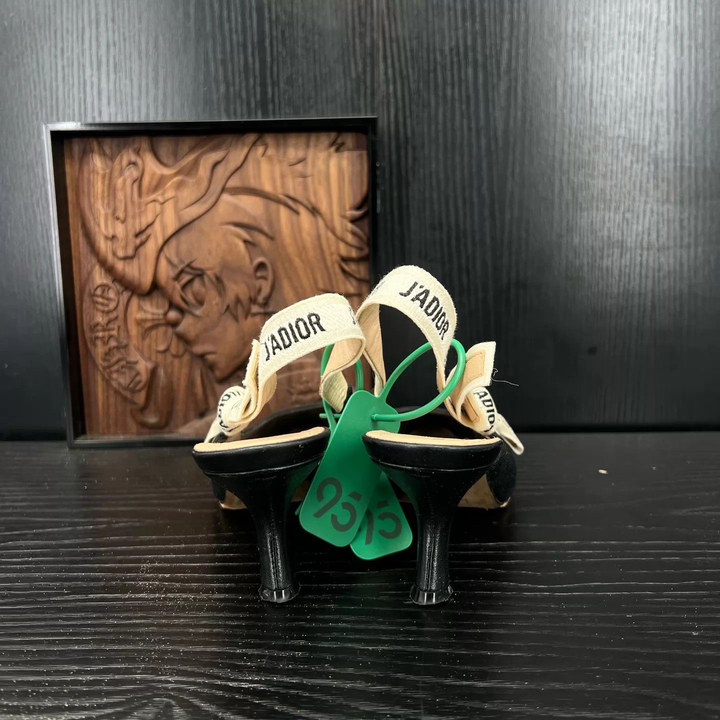 Dior DIOR J'Adior Women's Embroidered Black Heels Size 36.5 Size US 6 / IT 36 - 4 Thumbnail