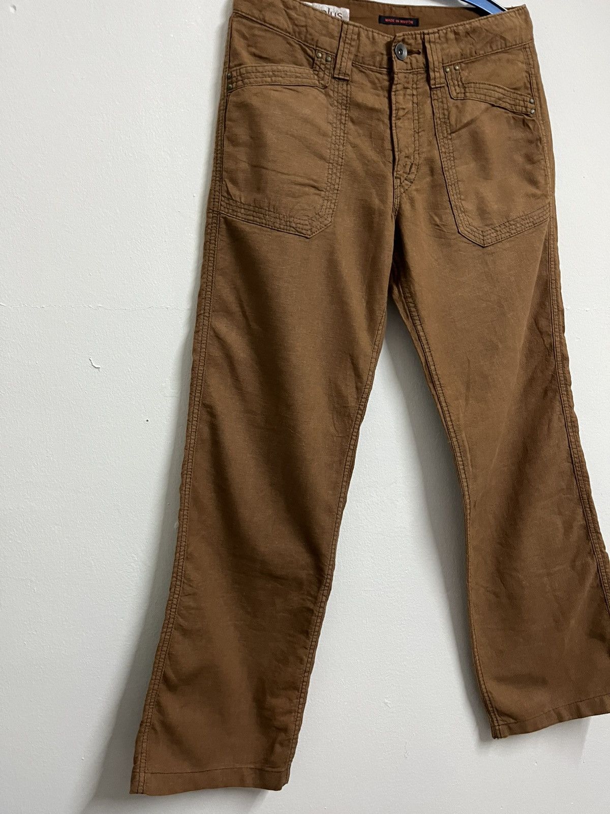 Japanese Brand 🔥 SURPLUS X BLUE WAY JAPANESE DESIGNER FLARE BUSHPANT DESIGN Size US 31 - 4 Thumbnail