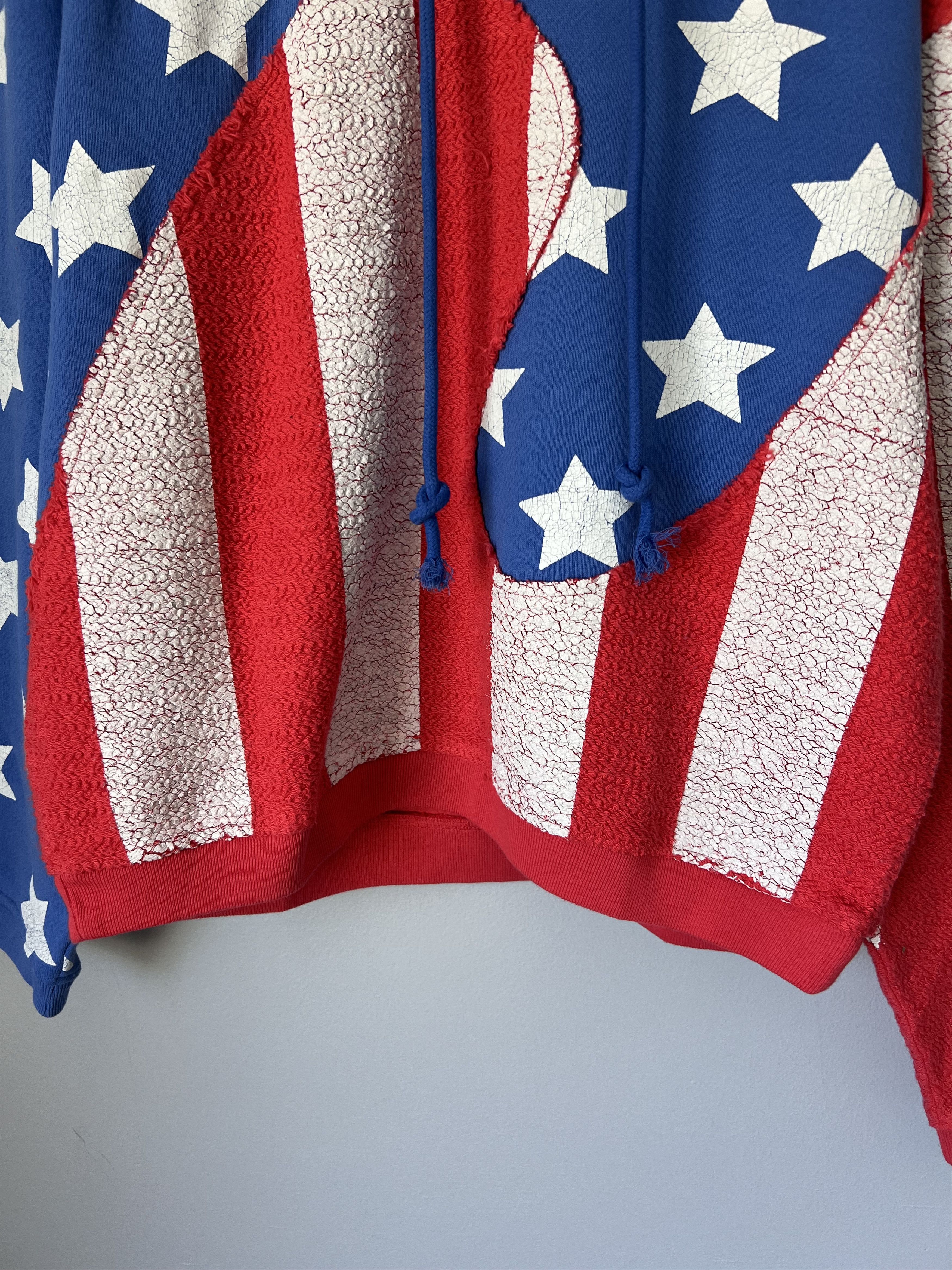 ERL ERL Distressed Stars and Stripes Swirl Hoodie Size US M / EU 48-50 / 2 - 3 Thumbnail