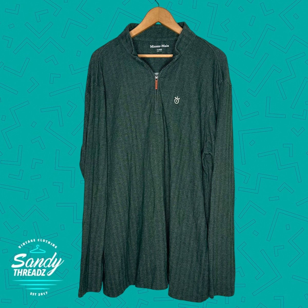 Mizzen+Main Mizzen Main Quarter Zip Pullover Sweater Size US XL / EU 56 / 4 - 2 Thumbnail