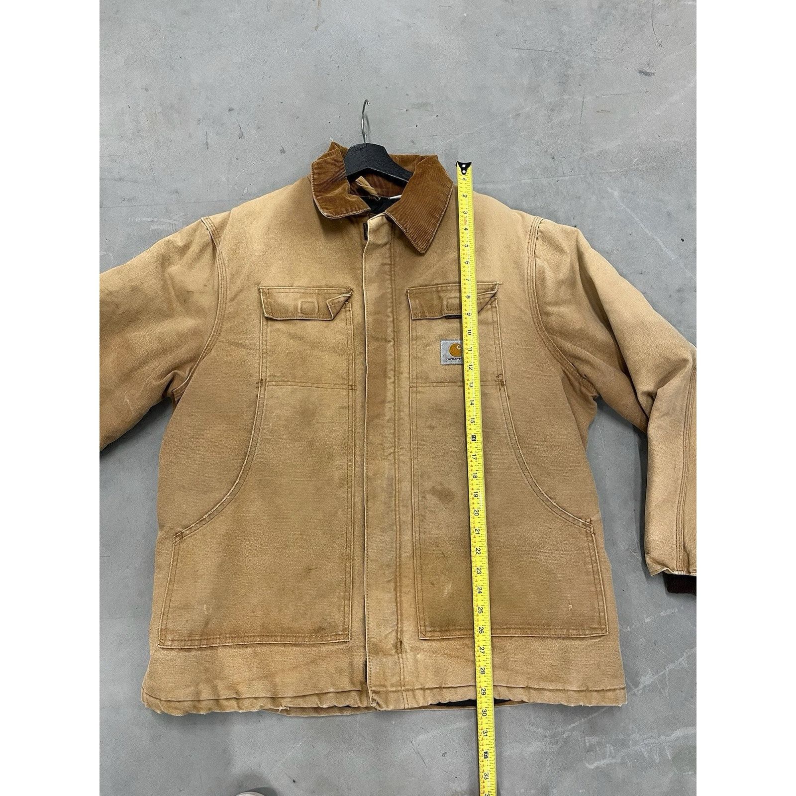 Carhartt Vintage Carhartt Jacket Mens XL 44 Beige Corduroy Collar Size US XL / EU 56 / 4 - 9 Thumbnail