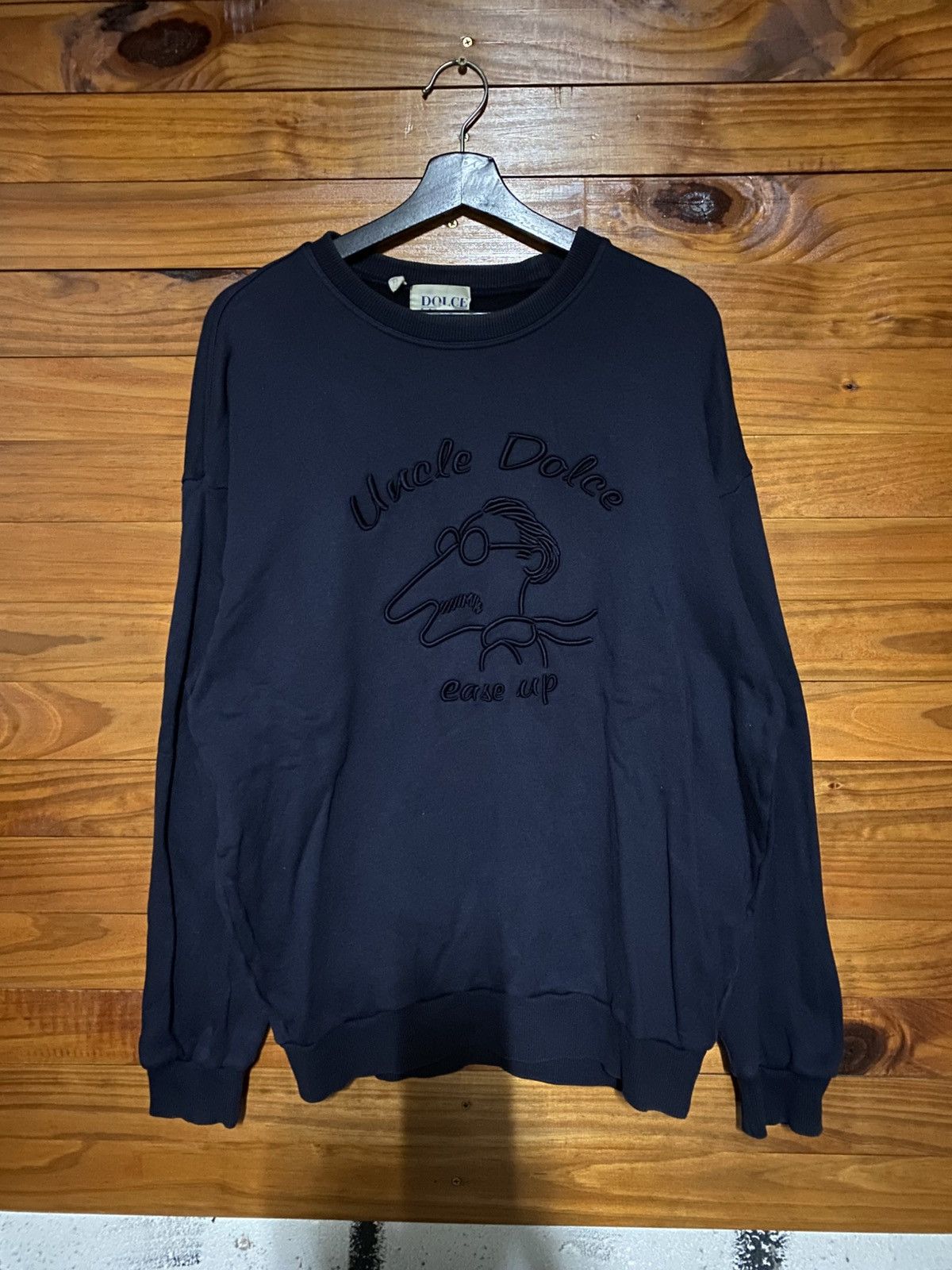 Vintage Dolce Ease-Up “Uncle Dolce” Sweatshirt Navy Blue