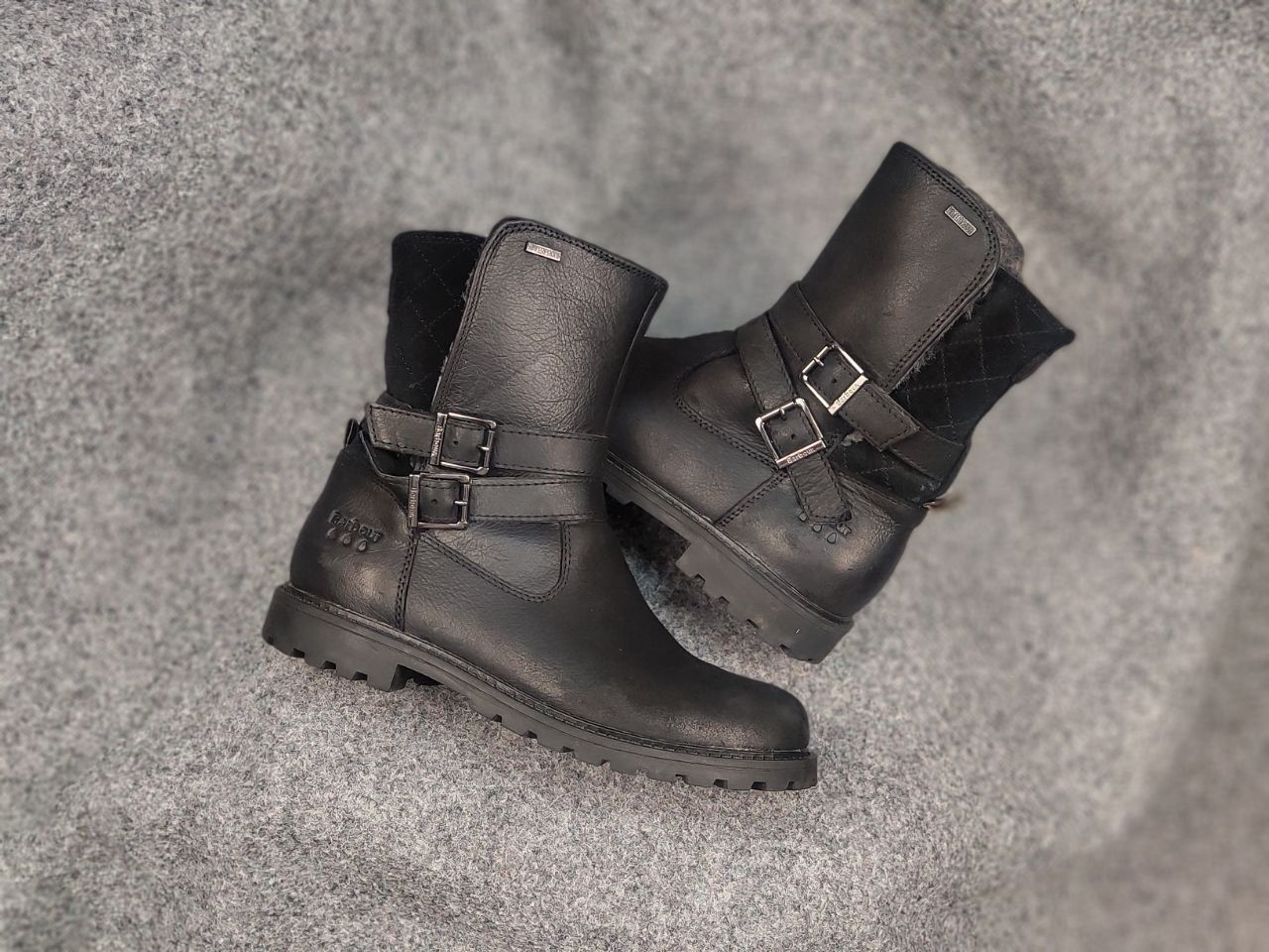 Barbour Barbour Sycamore Leather Waterproof Fur Lined Ankle Boots Size US 7 / IT 37 - 18 Thumbnail