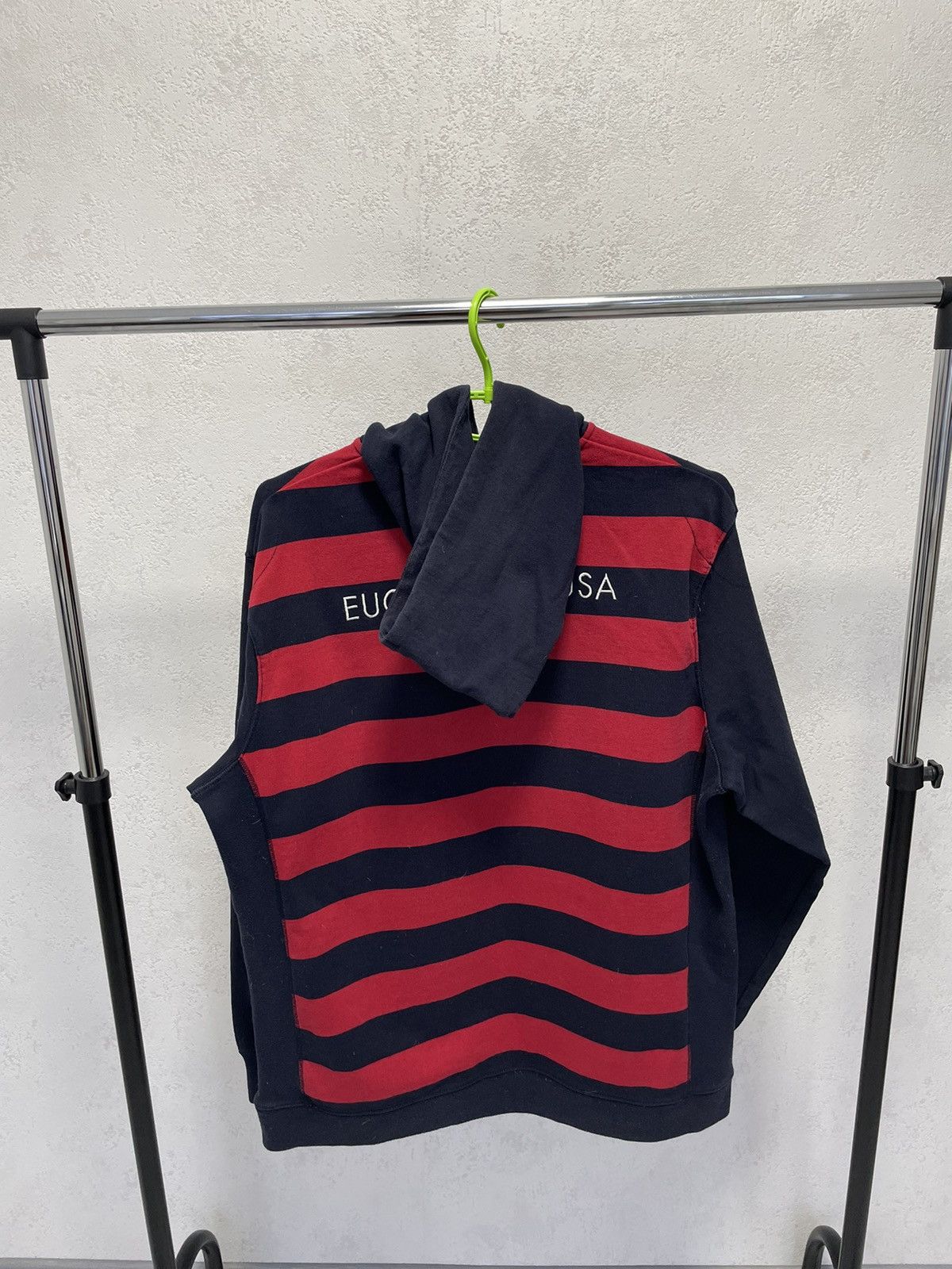 Nike × Vintage Vintage Y2K Nike Eugene Oregon USA Striped Hoodie Size US XL / EU 56 / 4 - 3 Thumbnail