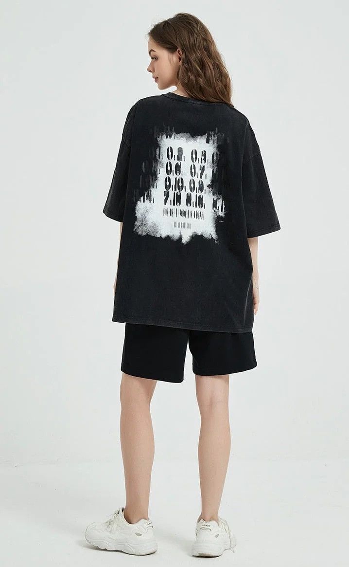 Vintage Oversize hip-hop vintage print T-shirt Harajuku style Y2k Size US L / EU 52-54 / 3 - 12 Thumbnail