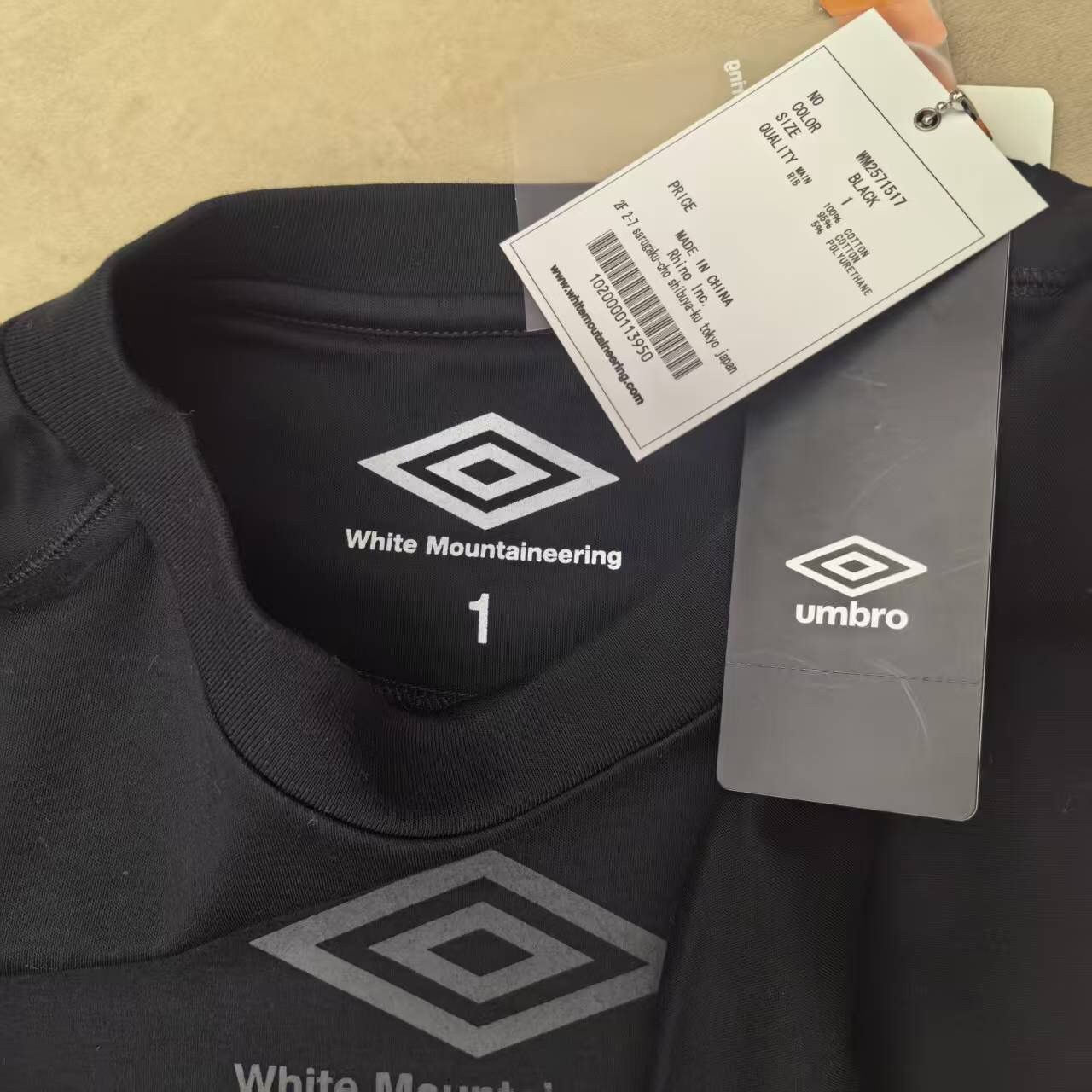 White Mountaineering Umbro X White Mountaineering Classic LS T-Shirt NWT Size US S / EU 44-46 / 1 - 4 Thumbnail