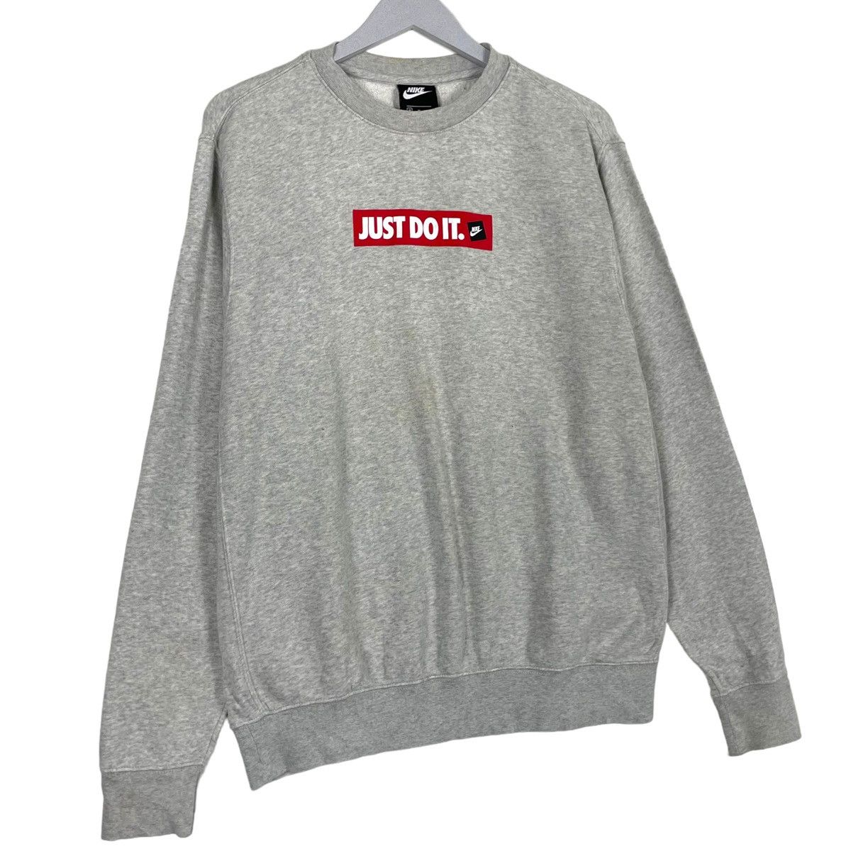 Nike 💥NIKE JDI BOX LOGO CREWNECK SWEATSHIRT Size US M / EU 48-50 / 2 - 3 Thumbnail