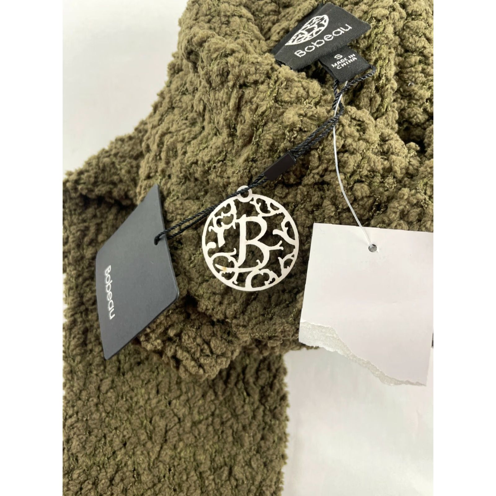 Vintage Bobeau Sweater Women's Size S Green Fuzzy Loose Knitted Cowl Neck Long Sleeve Size S / US 4 / IT 40 - 7 Thumbnail