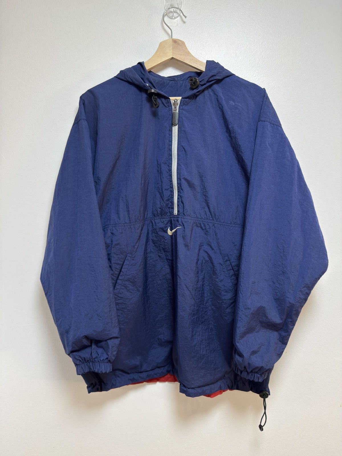 Nike × Vintage Vintage 90s Nike Reversible Parka Jacket Large Size US L / EU 52-54 / 3 - 1 Thumbnail