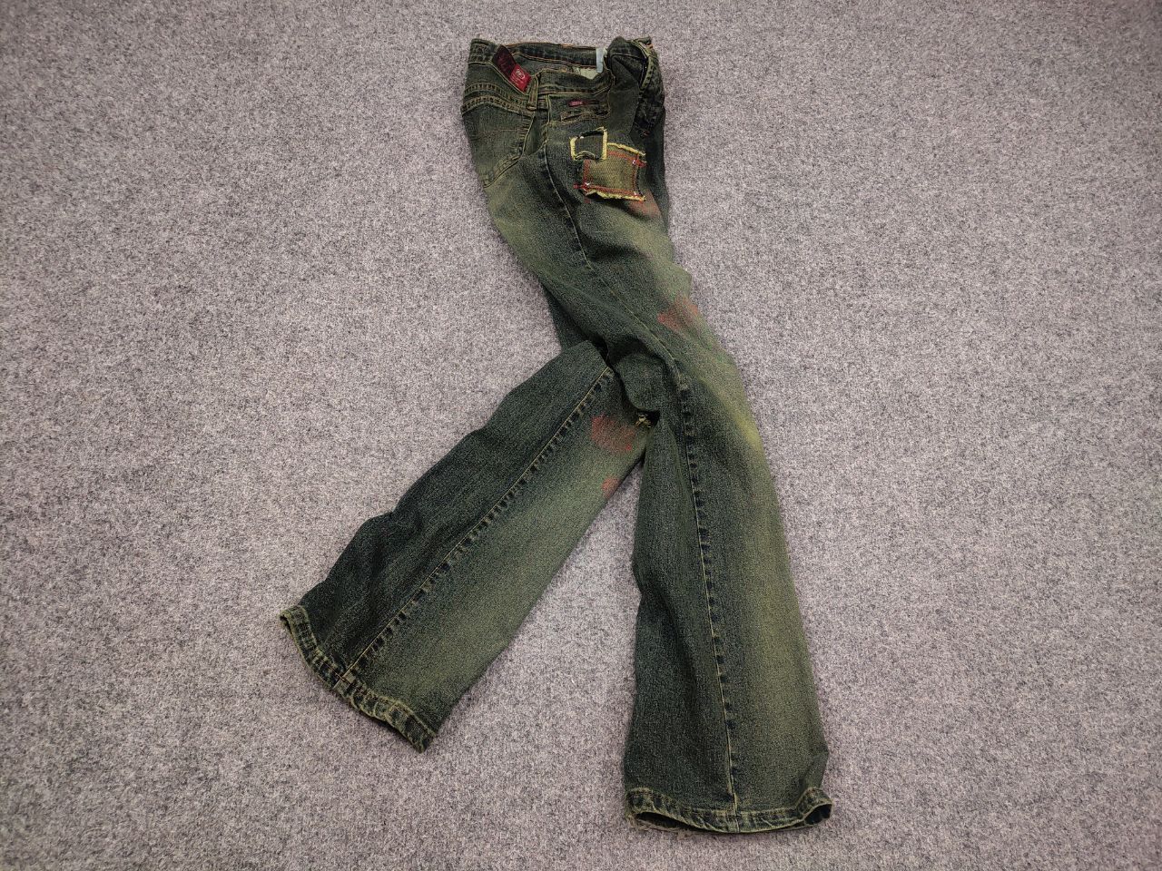 vintage an・an no.21 Vintage if six was nine style Flared distressed Jeans Y2K