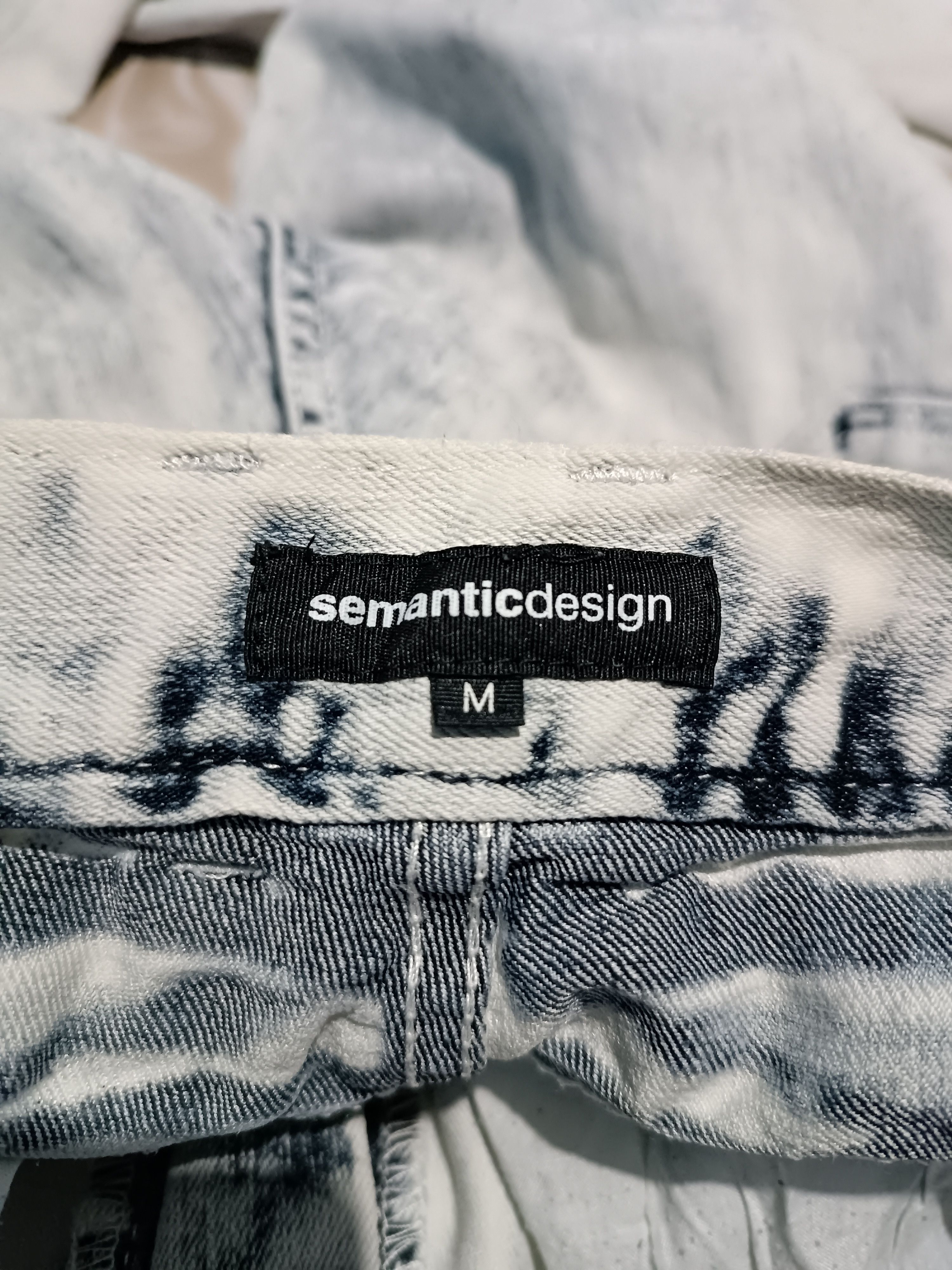 Japanese Brand × semanticdesign Sematic Design Acid Wash Denim Banana Pant Size US 31 - 7 Thumbnail