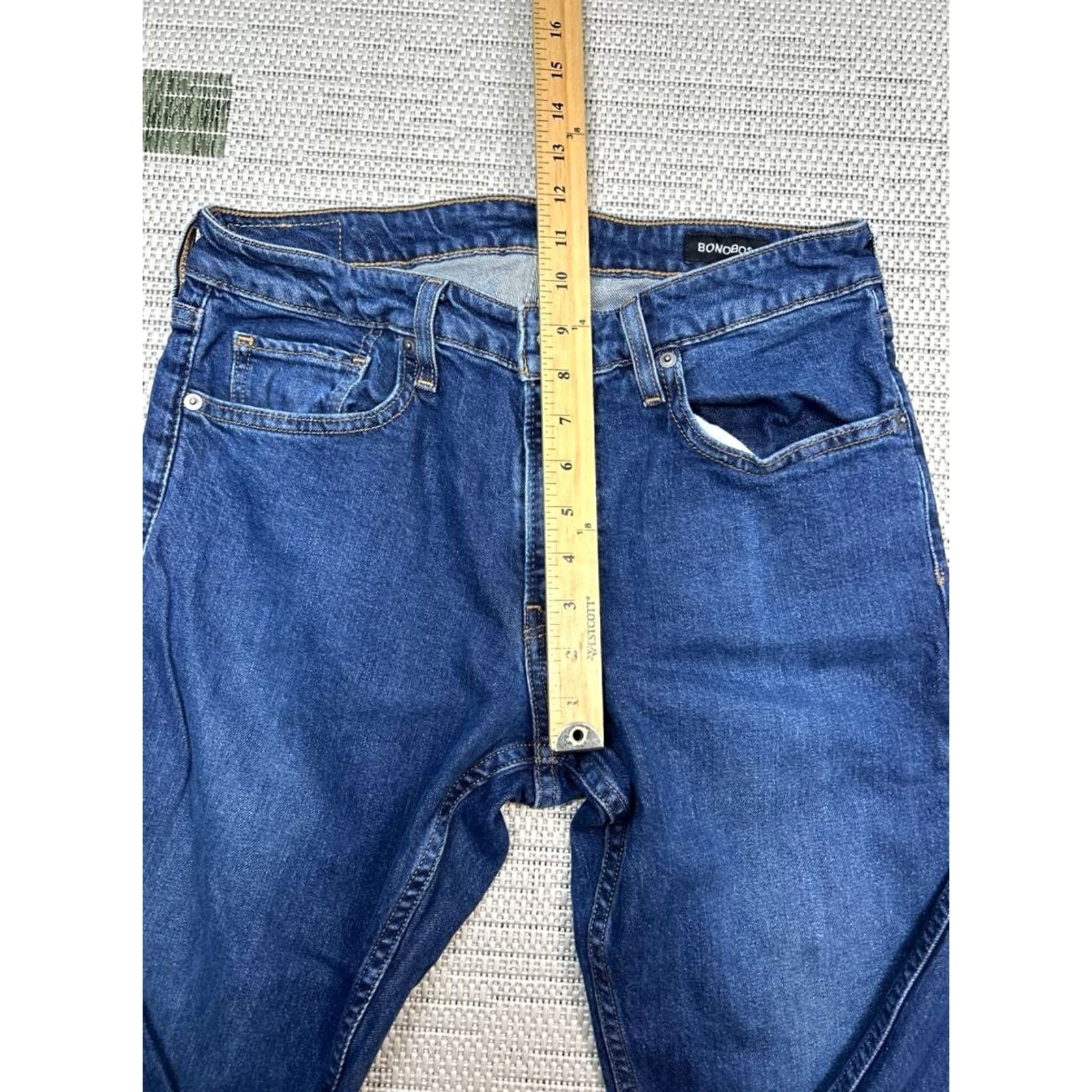 Bonobos Bonobos Skinny Jeans Mens 32 Blue Cotton Stretch Tailored Fit Mid Rise 30x33 Size US 30 / EU 46 - 4 Thumbnail