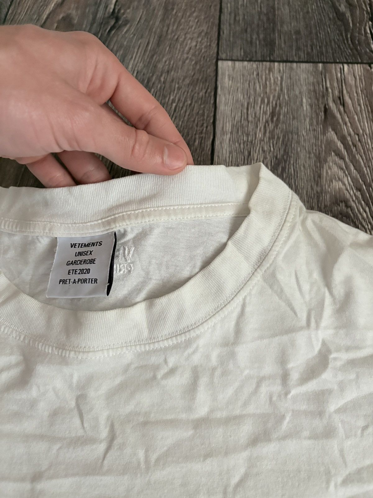 Vetements White Blank T-Shirt Size US M / EU 48-50 / 2 - 5 Thumbnail