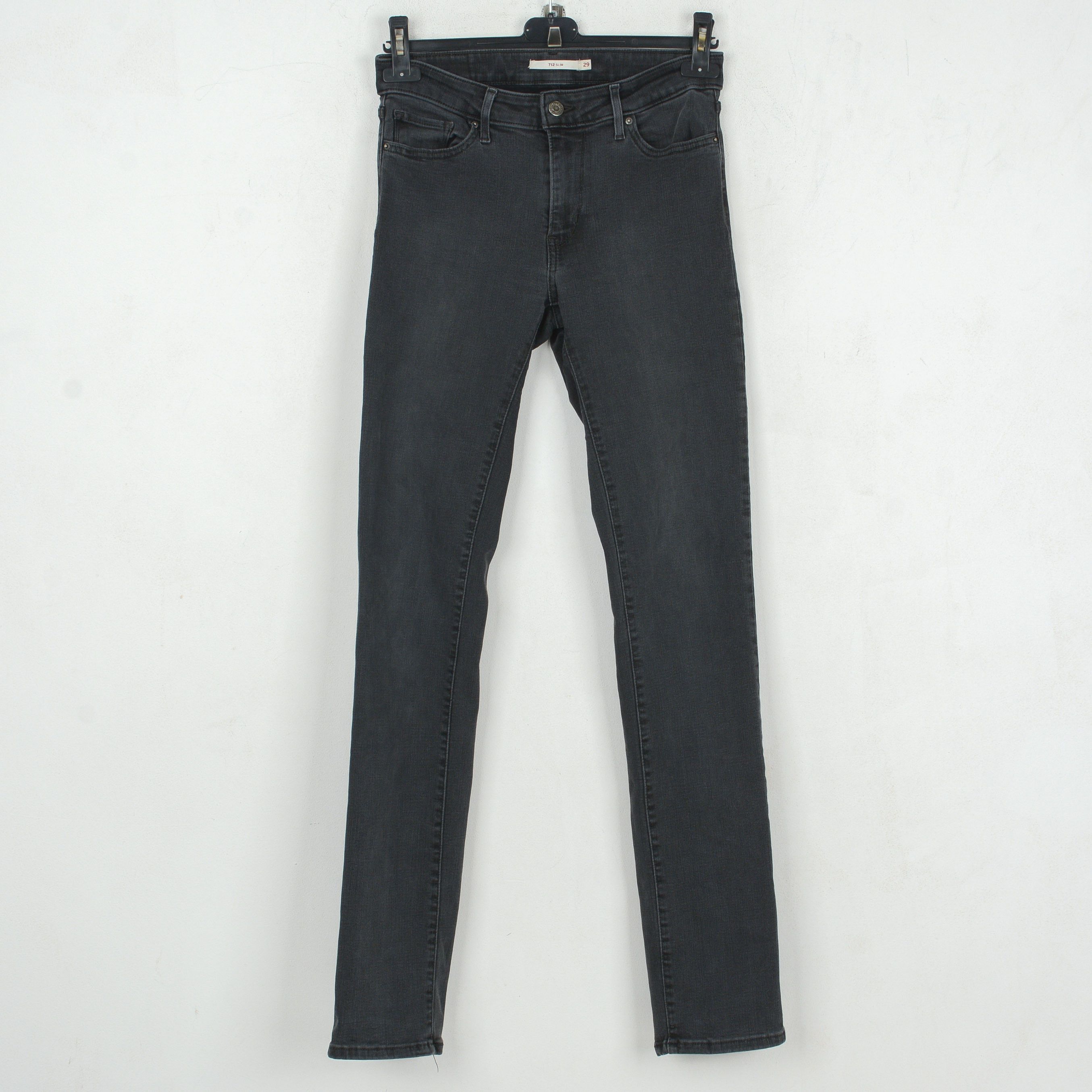 Levi's 712 Slim W29 L34 Denim Jeans Skinny Trousers Pants Tapered Size 29" - 1 Thumbnail