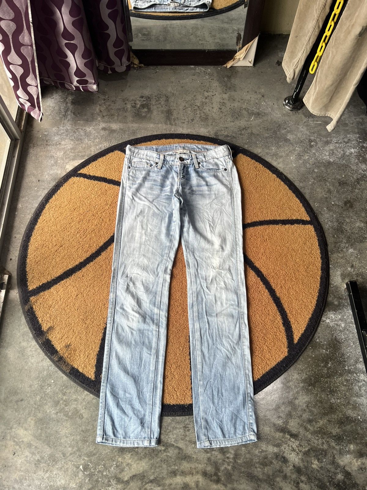 Japanese Brand 🔥Back Number Made in Japan Distressed Denim Size 30" / US 8 / IT 44 - 1 Thumbnail