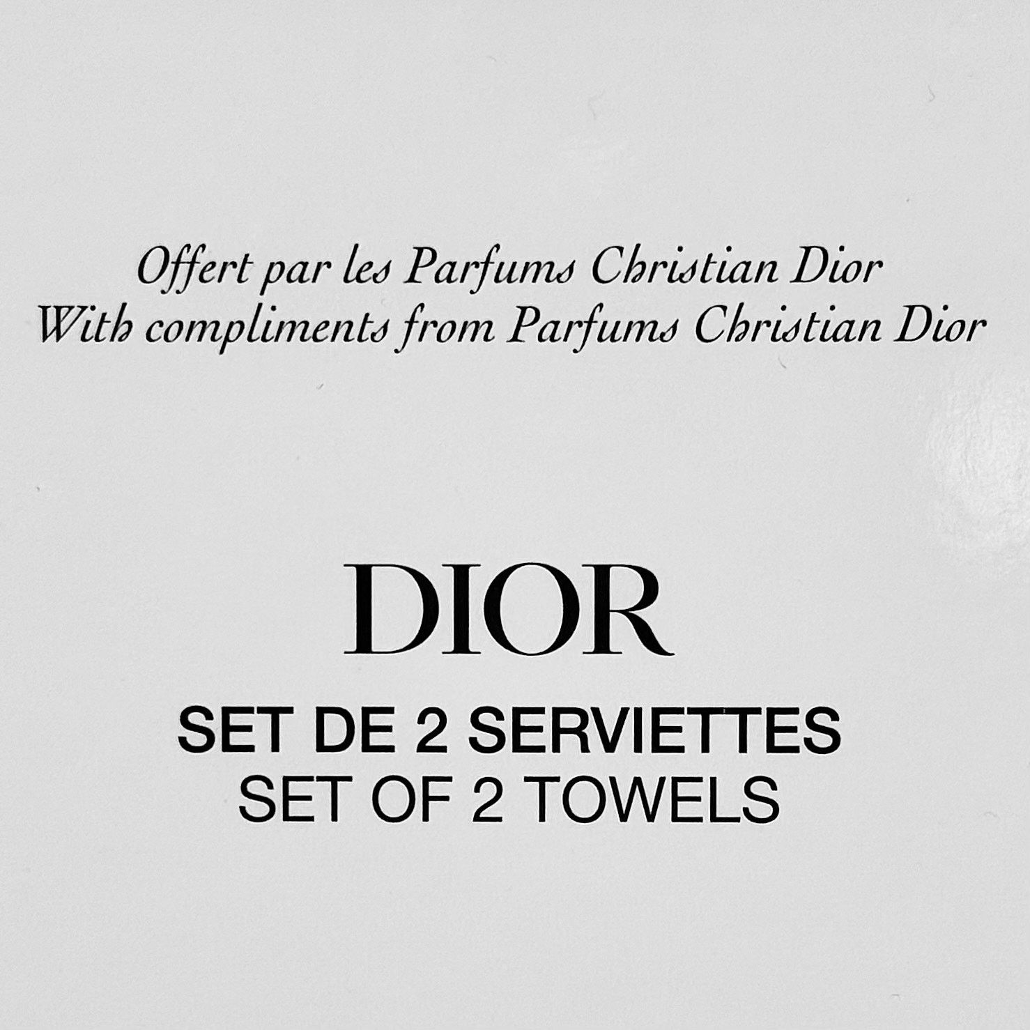 Dior Dior VIP Towel Set Size ONE SIZE - 2 Thumbnail
