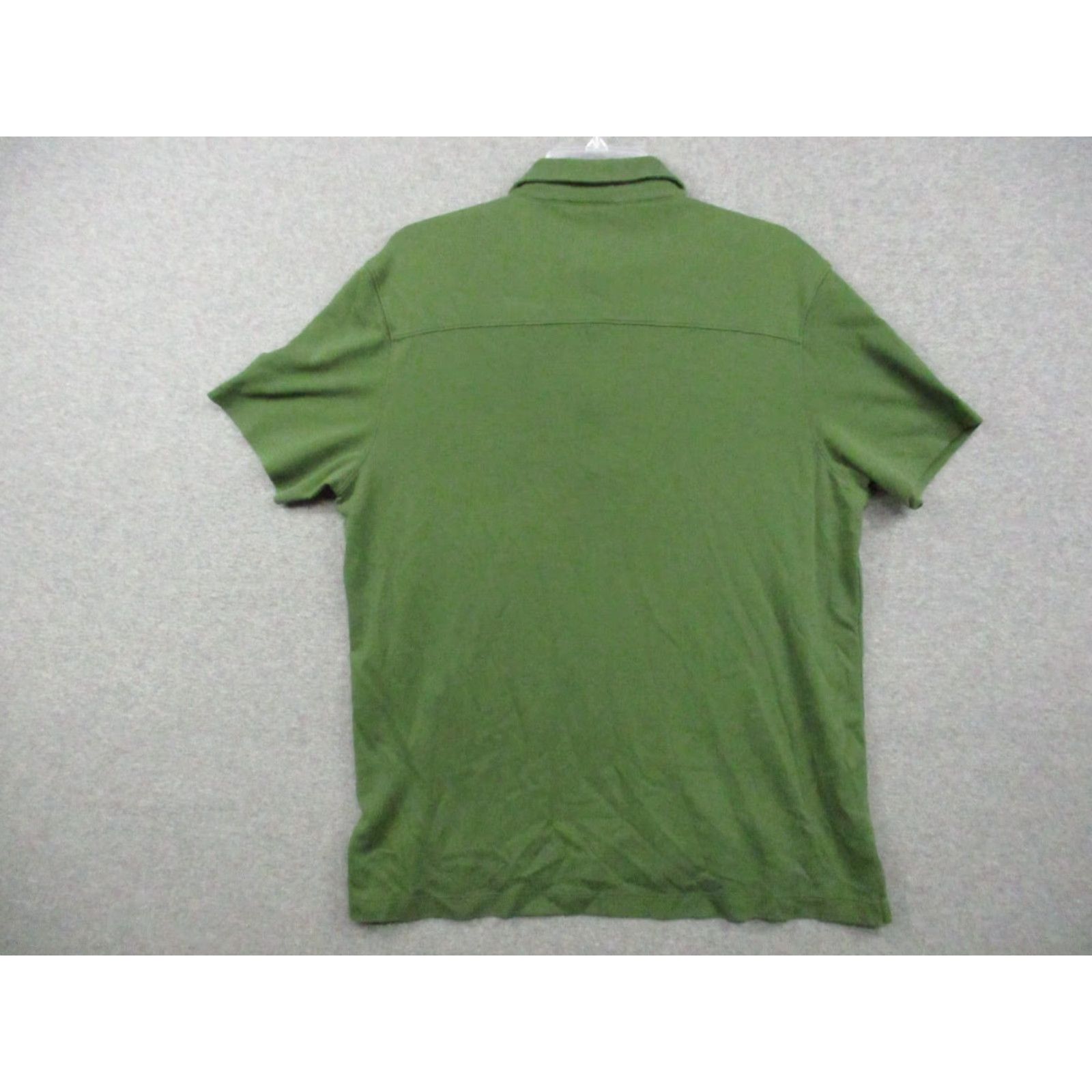 Vintage 01. Algo Polo shirt Mens Large Pima 100% Cotton Olive Green Short Sleeve Polo shirt Green 01. Algo Mens Large Polo Shirt Golf Rugby Casual Vintage No Size US L / EU 52-54 / 3 - 4 Thumbnail