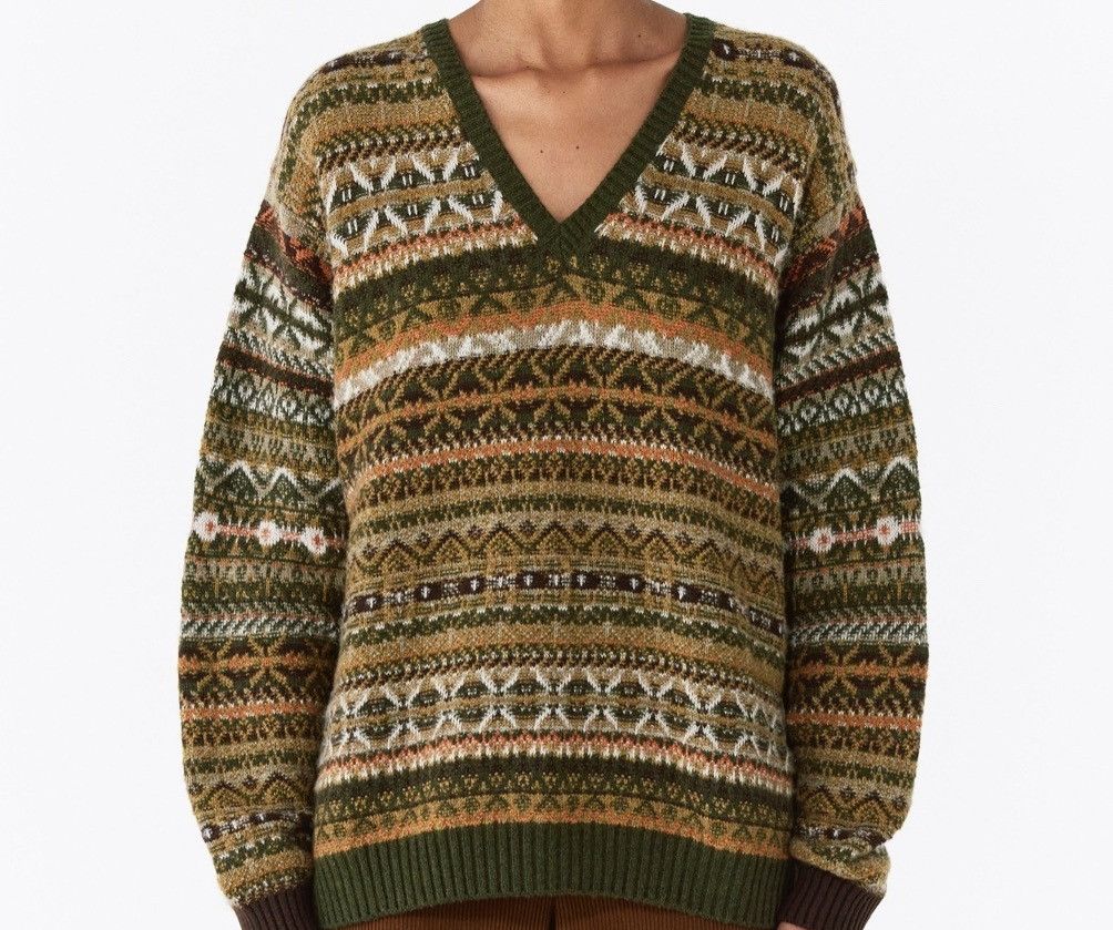 Loro Piana o1srvl11e0824 Kalgoorlie V-Neck Sweater in Multicolor Size M / US 6-8 / IT 42-44 - 1 Thumbnail