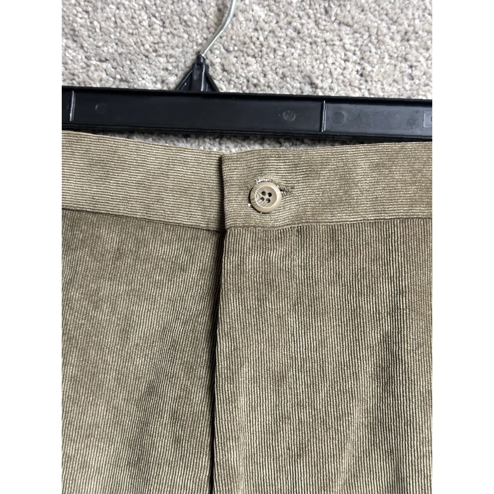 Vintage Line Naturale Pants Mens 40R 90s Vintage Pleated Ribbed Minimalist Brown Dress Pants Mens 90s Nature Size US 40 / EU 56 - 4 Thumbnail