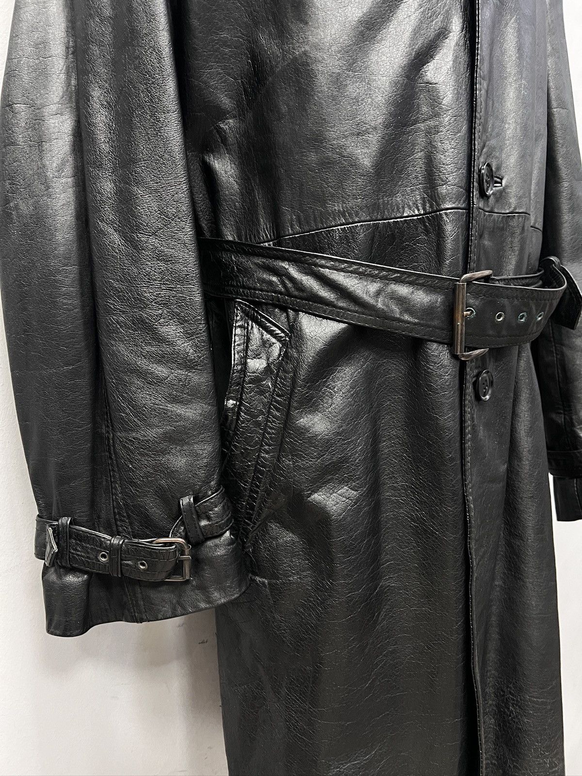 14th addiction style leather black coat jacket hype gothic