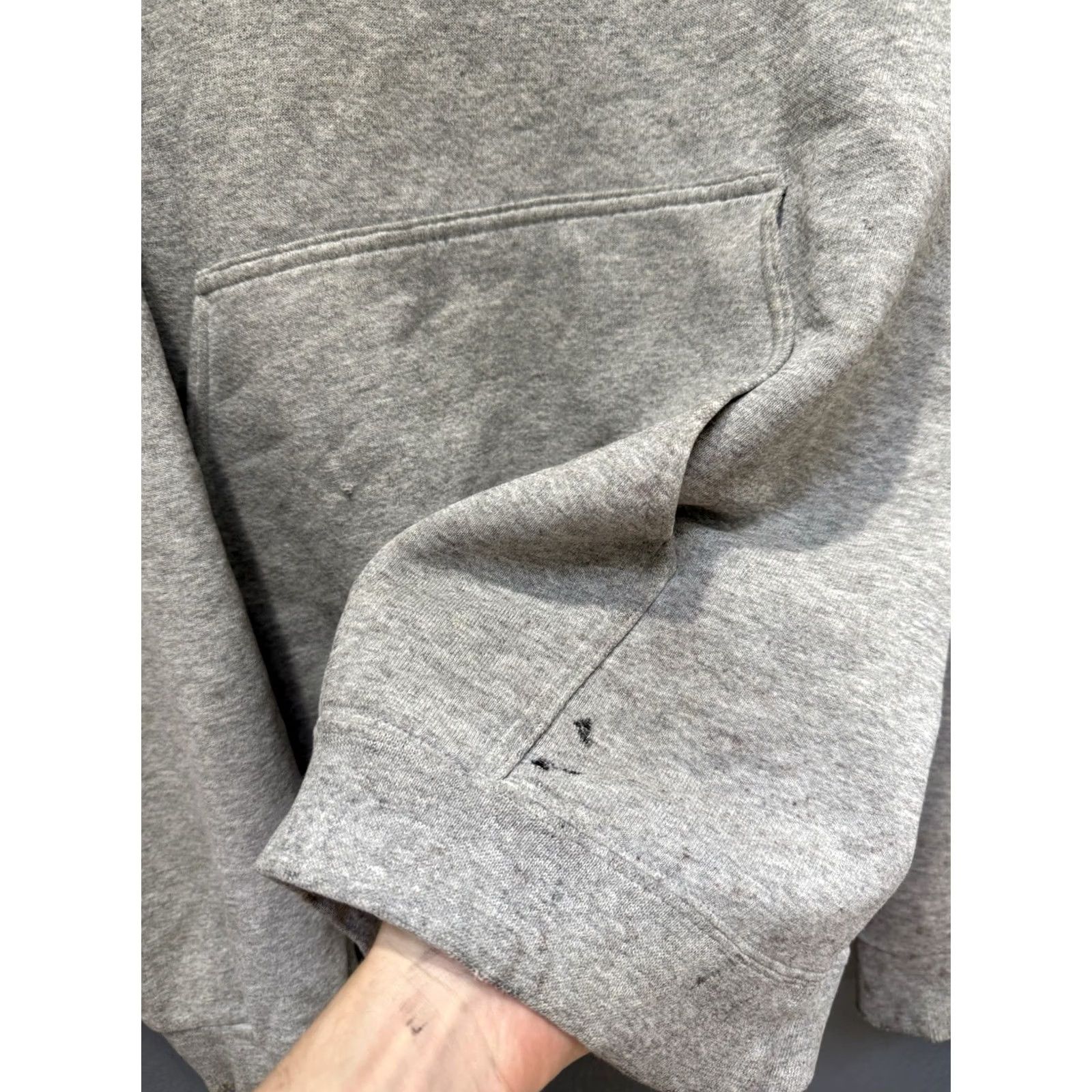 Nike VINTAGE Nike Center Check Swoosh Gray Hoodie Men XL 90s Mens Pullover Size US XL / EU 56 / 4 - 5 Thumbnail
